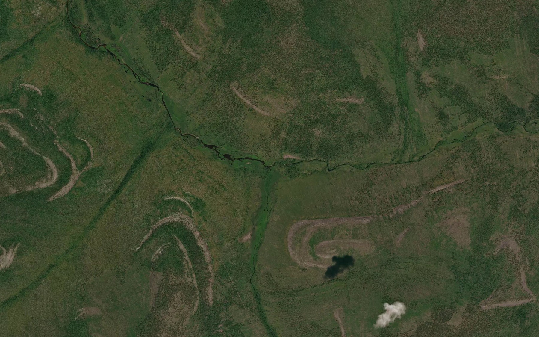 Satellite map of the Malyy Kandyk