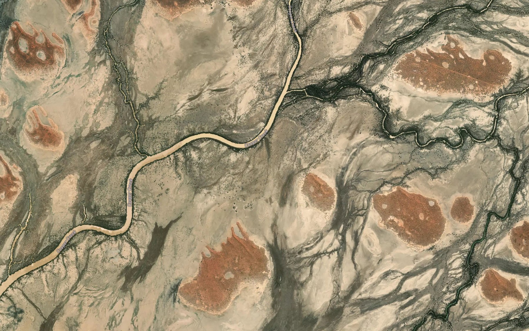 Satellite map of the Marourah Creek