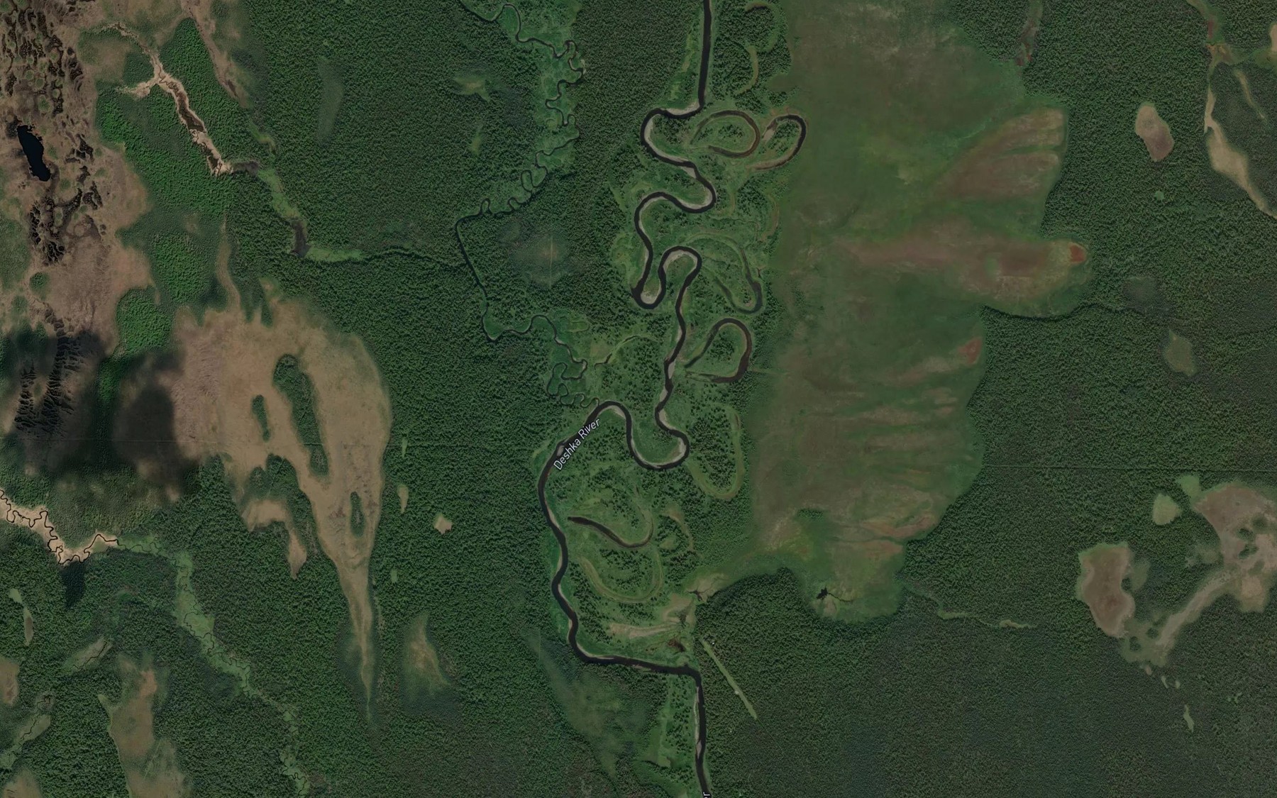 Satellite map of the Chijuk Creek