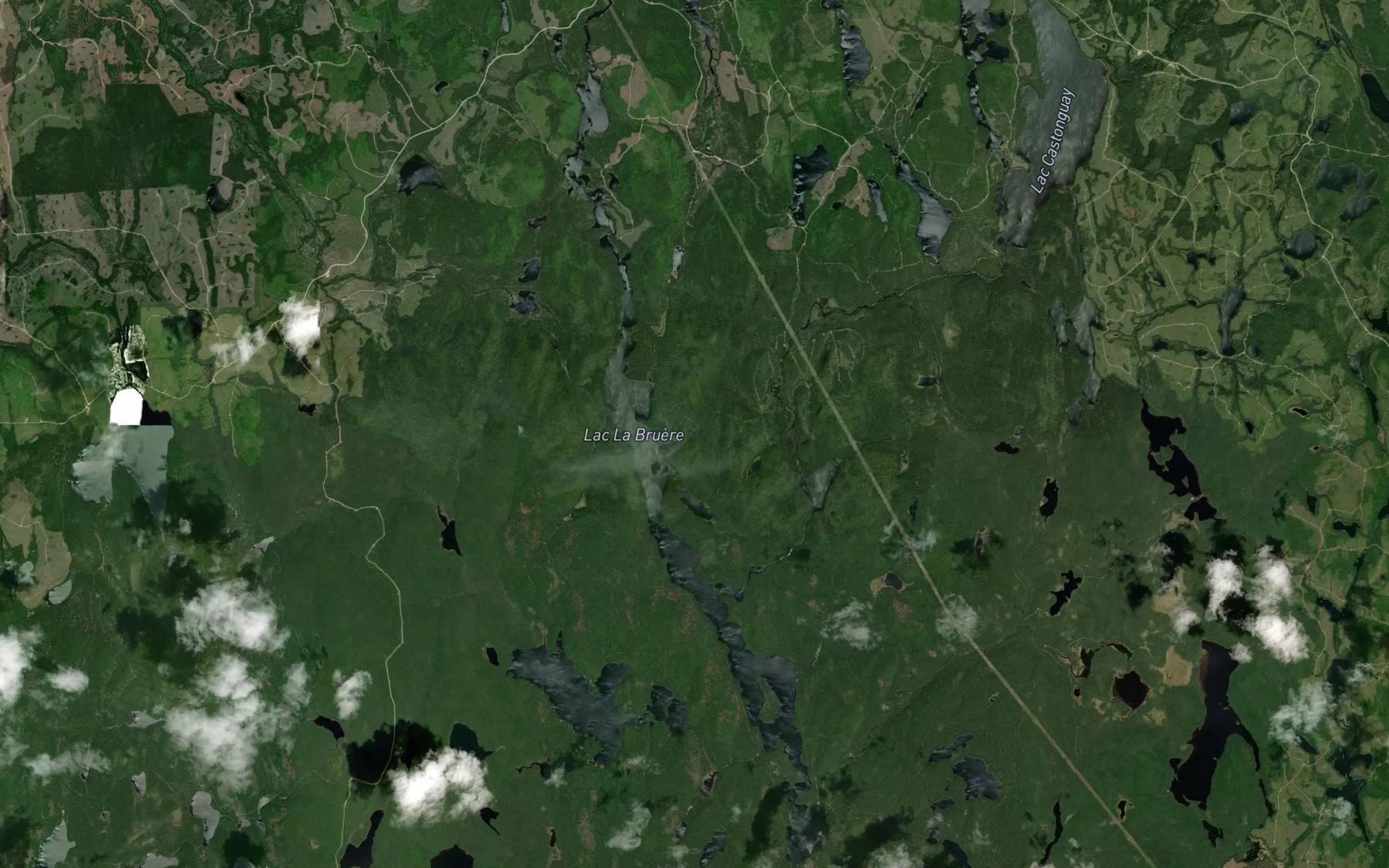 Satellite map of the Lac La Bruere