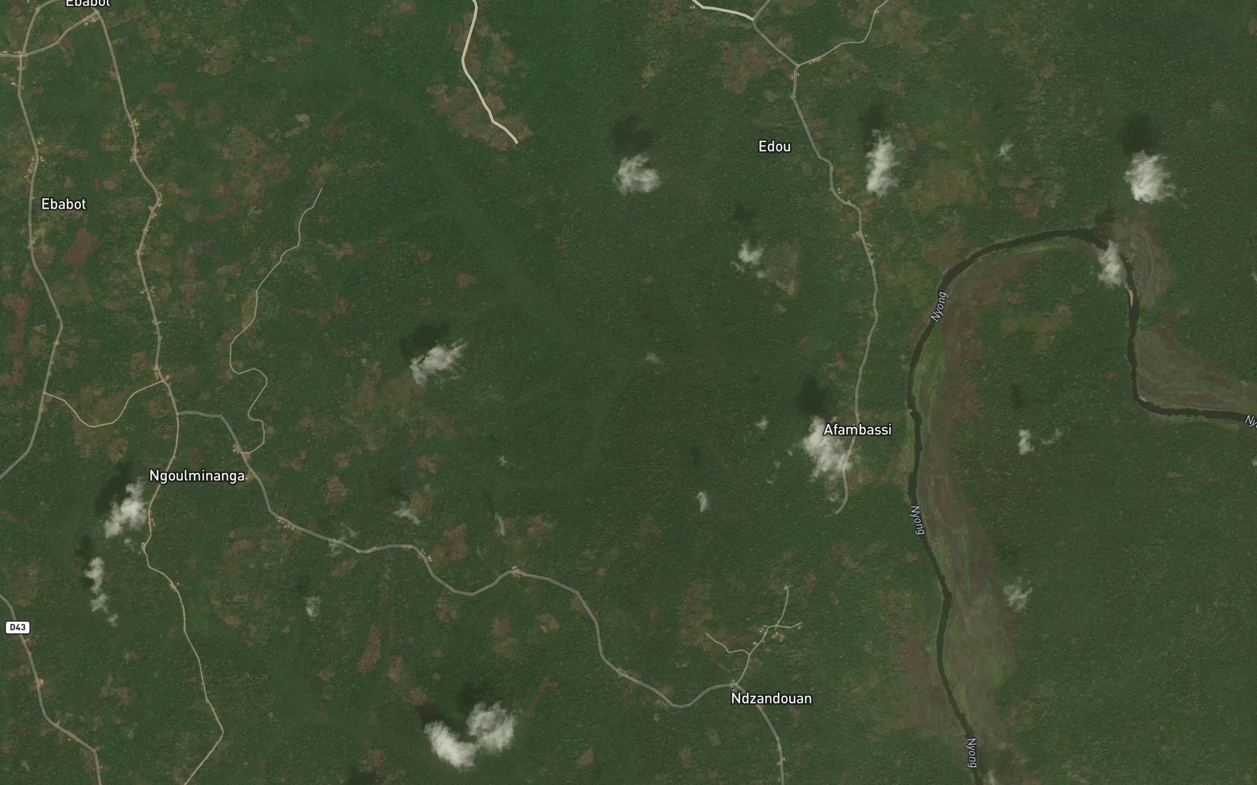 Satellite map of the Ndou