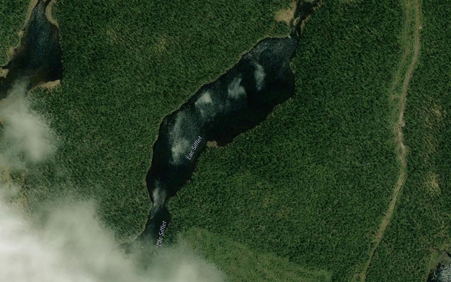 Satellite map of the Lac Sifflet
