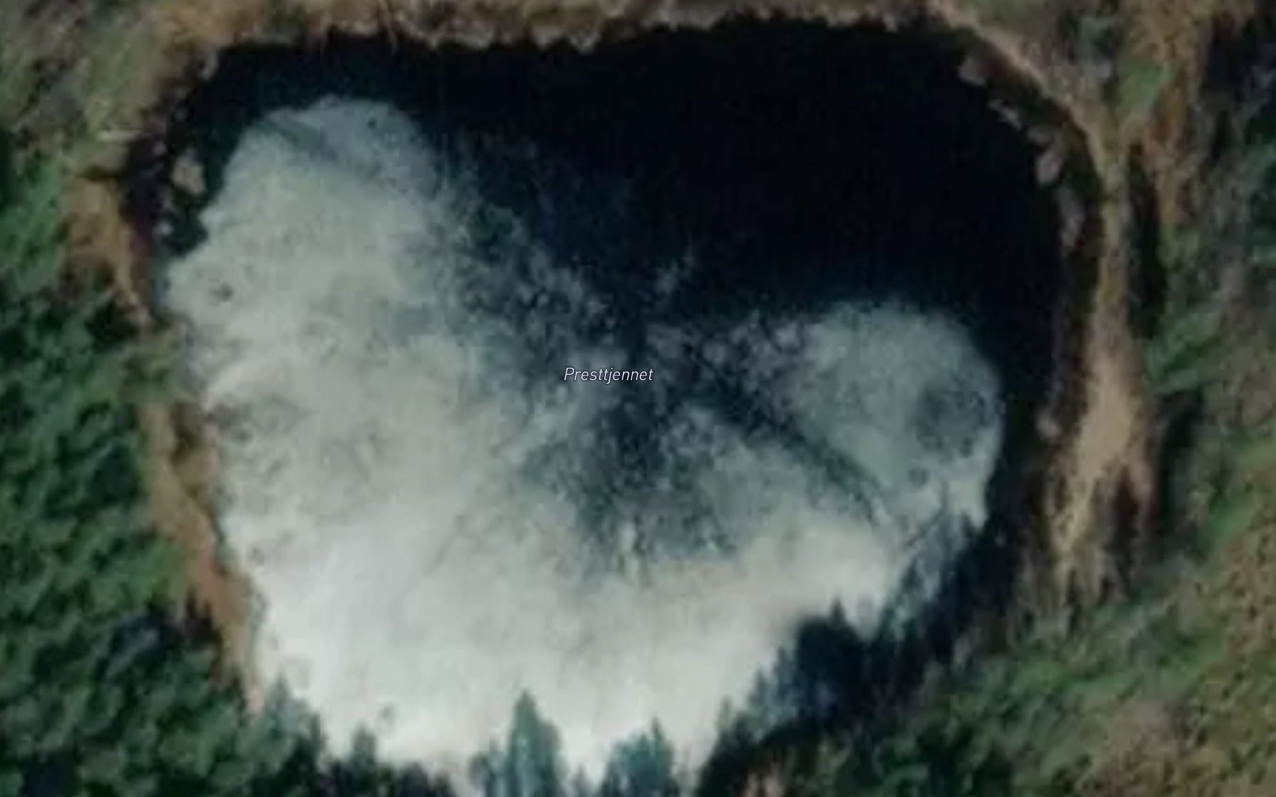 Satellite map of the Prestkoietjernet