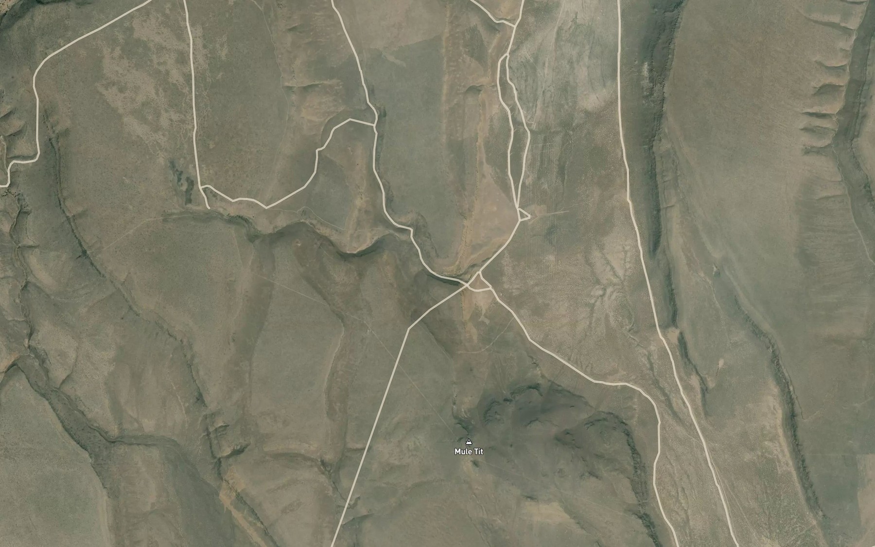 Satellite map of the Mule Spring