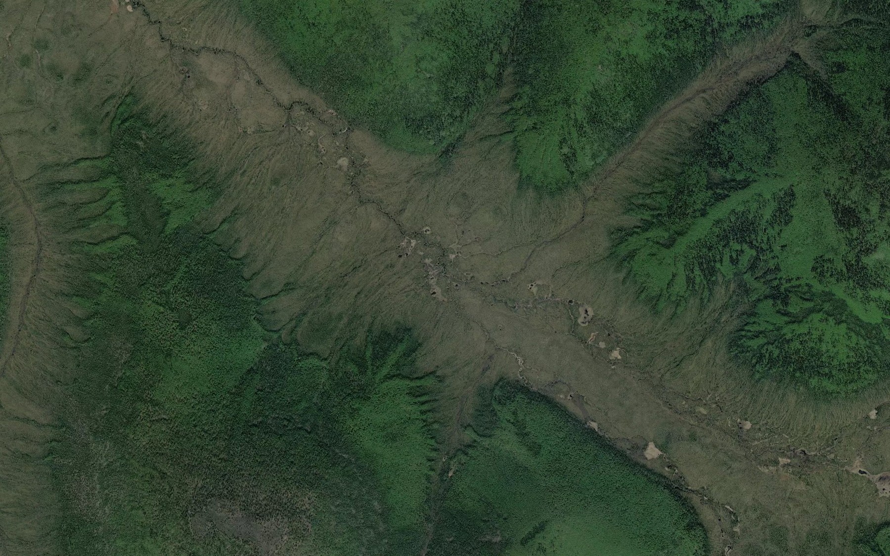 Satellite map of the Minnie Creek