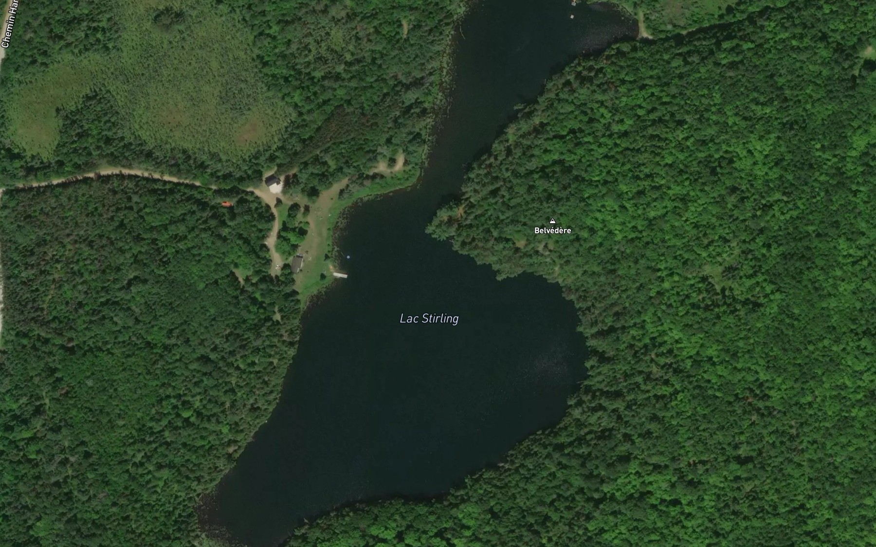 Satellite map of the Lac Stirling
