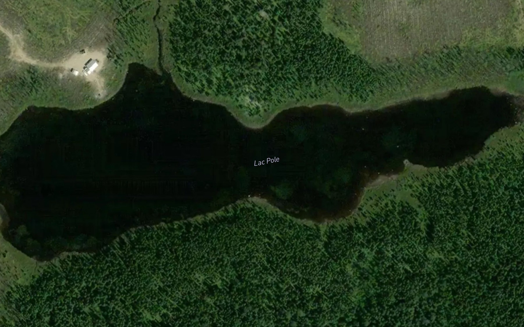 Satellite map of the Lac Pole