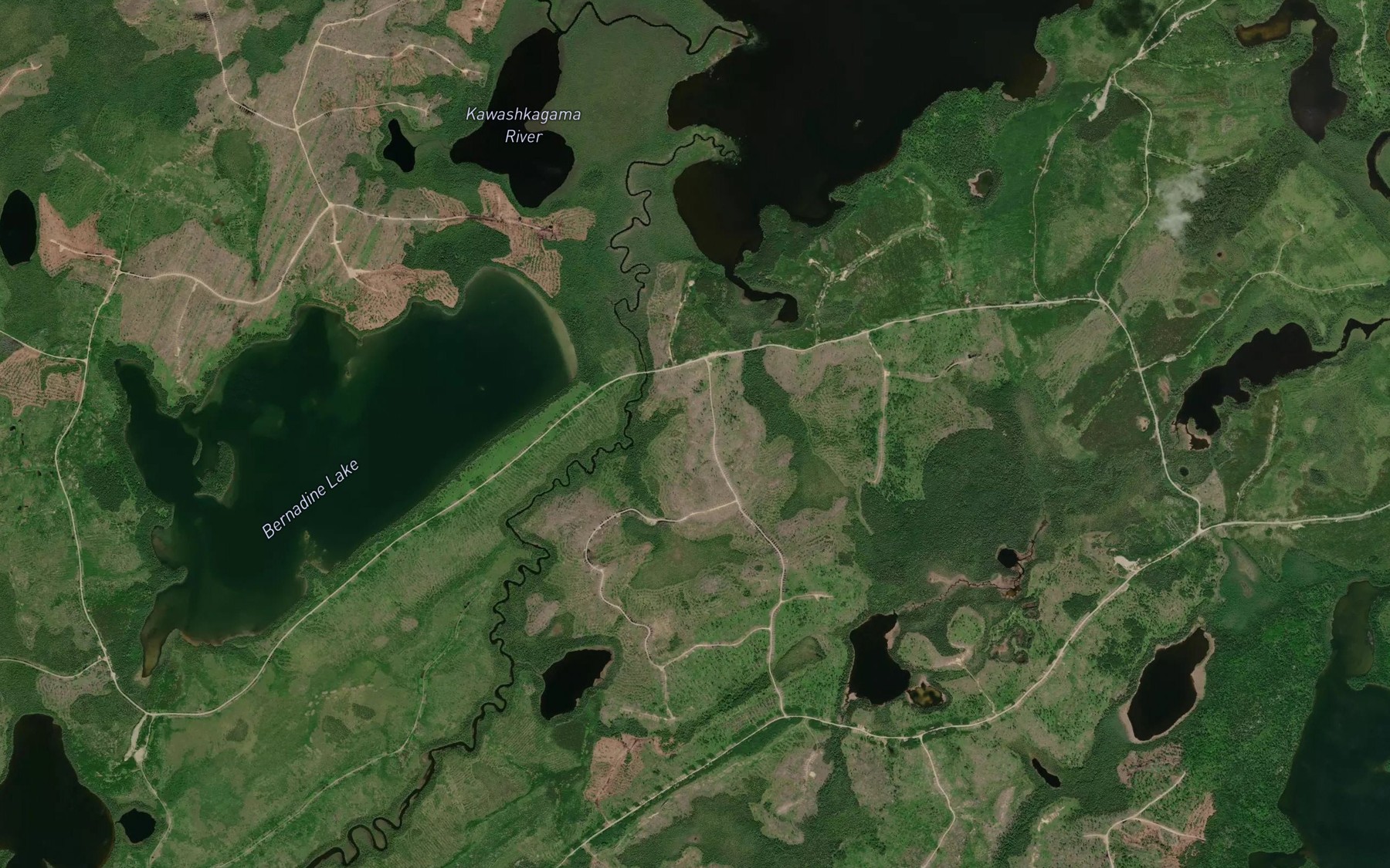 Satellite map of the Altitude Creek