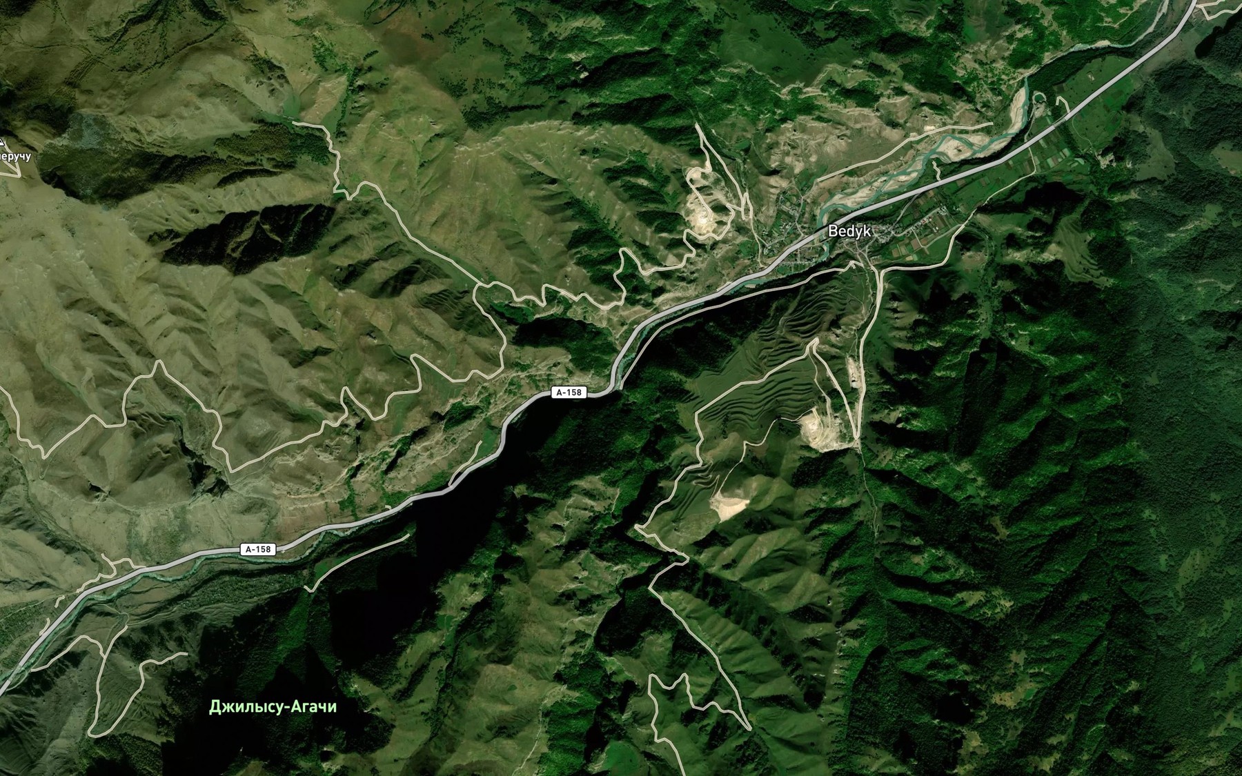 Satellite map of the Kachkortash