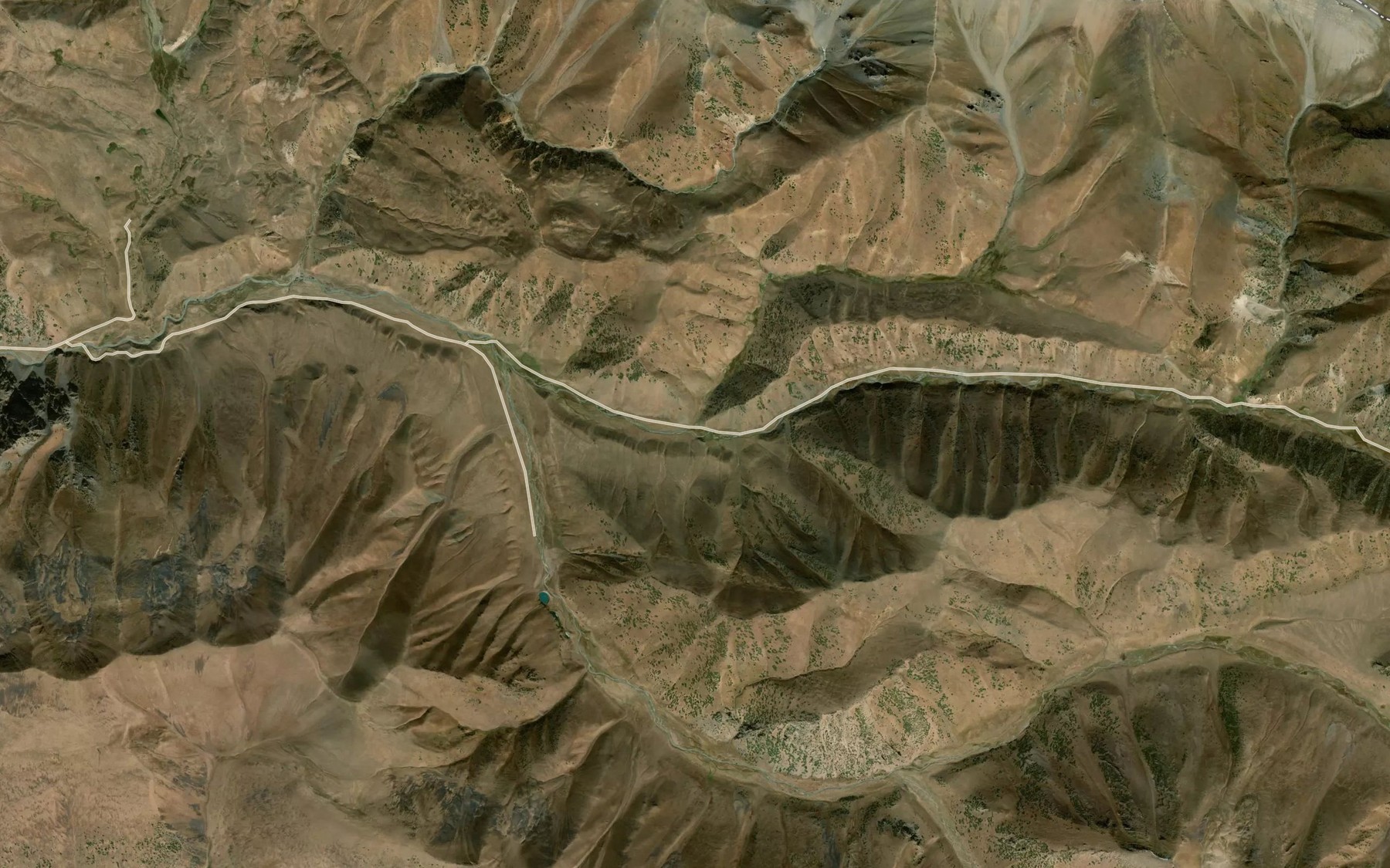 Satellite map of the Kara-Kul'dzha