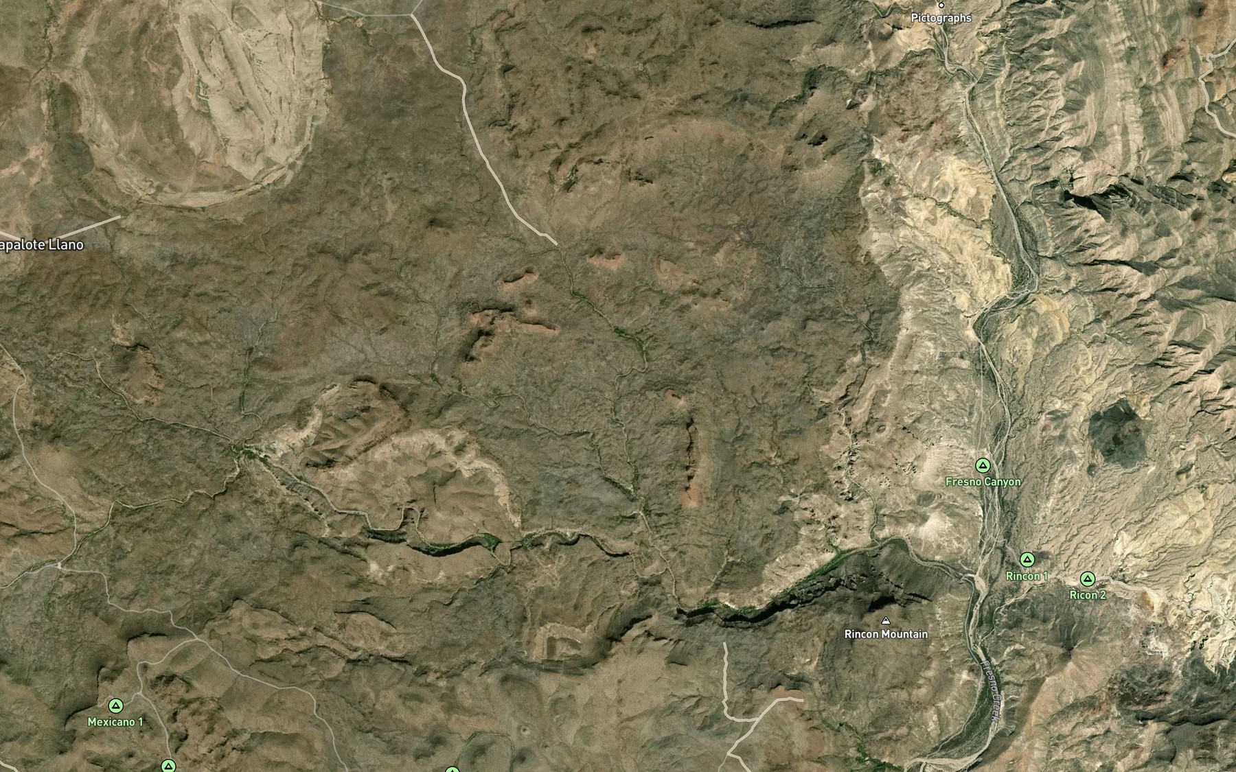 Satellite map of the Madrid Spring