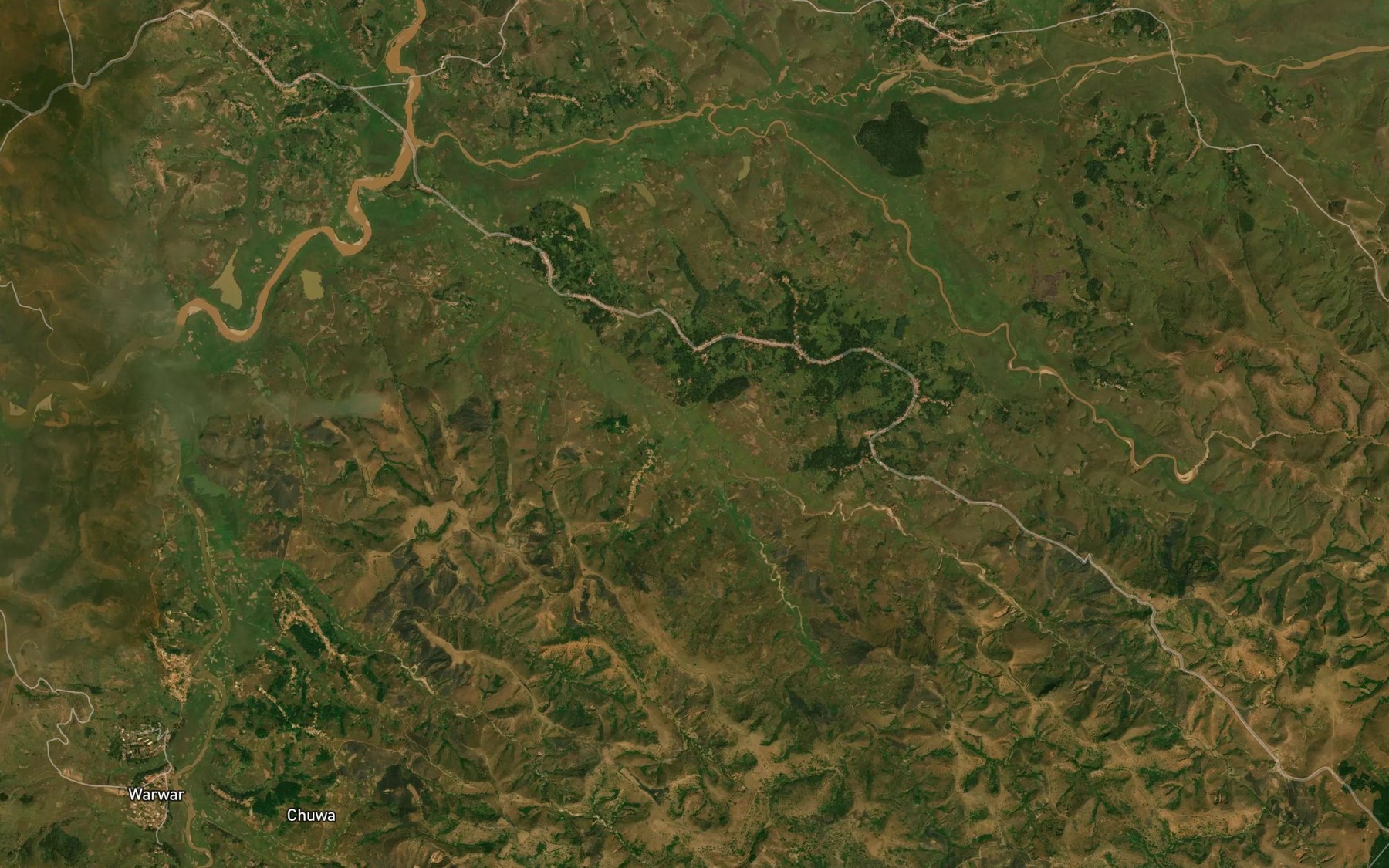 Satellite map of the Kumor