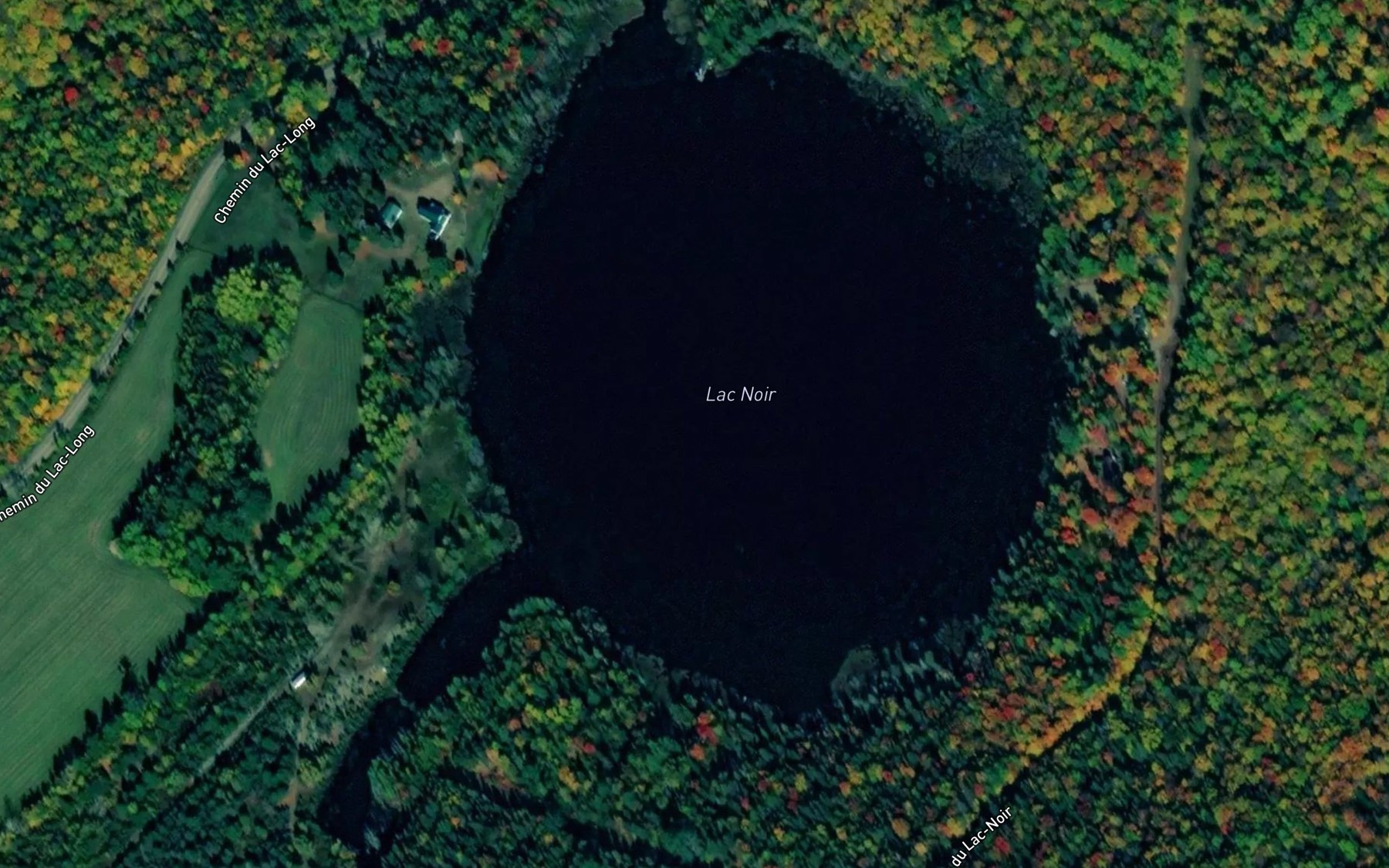 Satellite map of the Lac Noir
