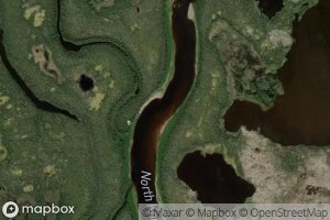 Satellite map of the Langille Creek