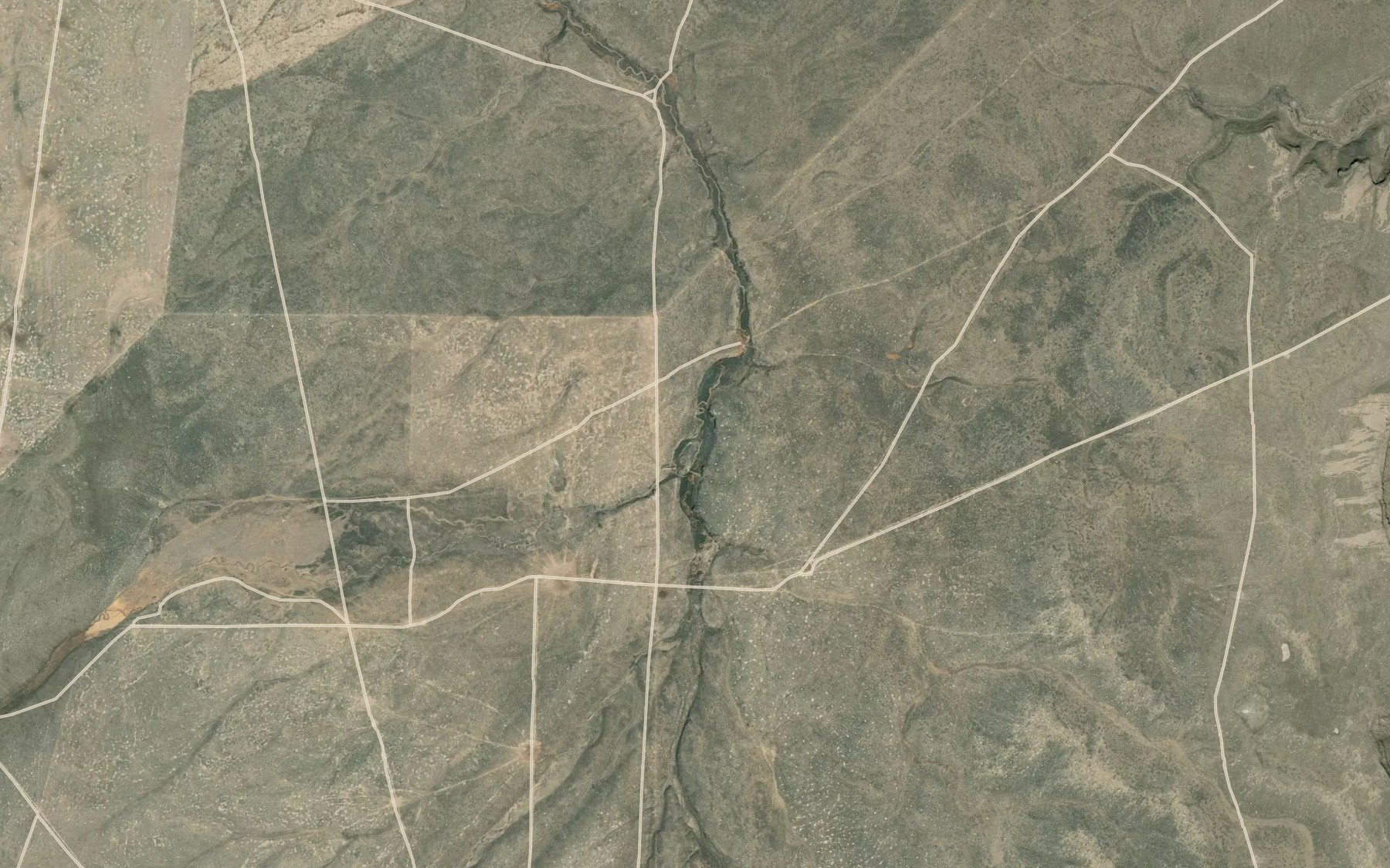 Satellite map of the Pole Creek Reservoir