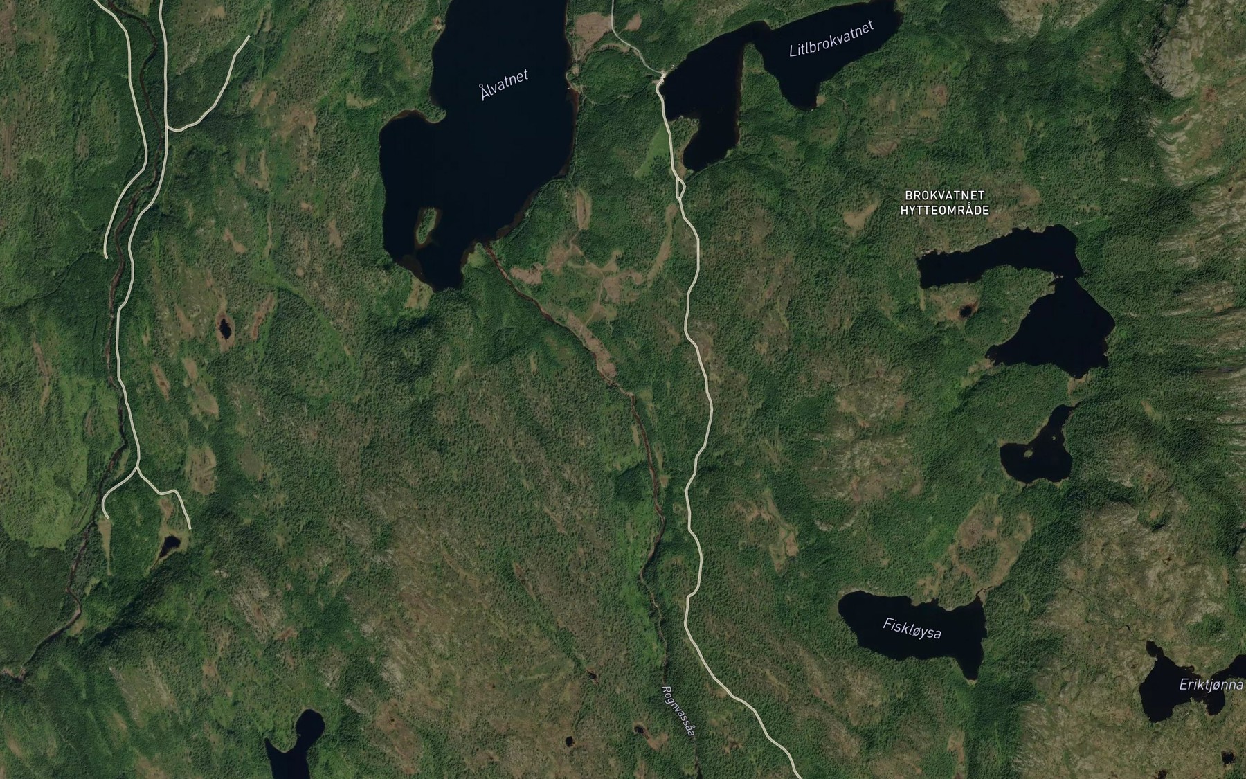 Satellite map of the Dyrfossen