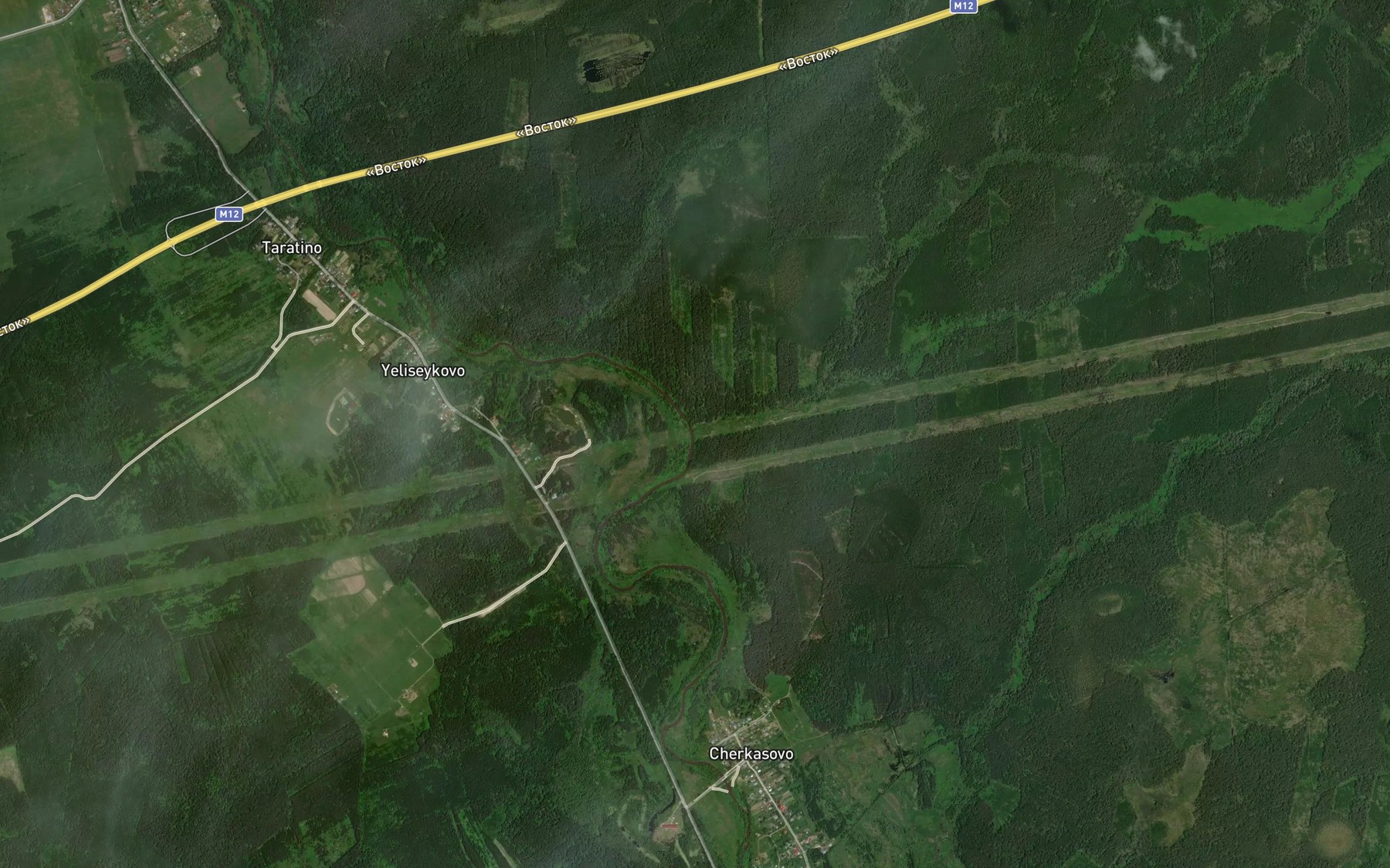 Satellite map of the Voskresenka