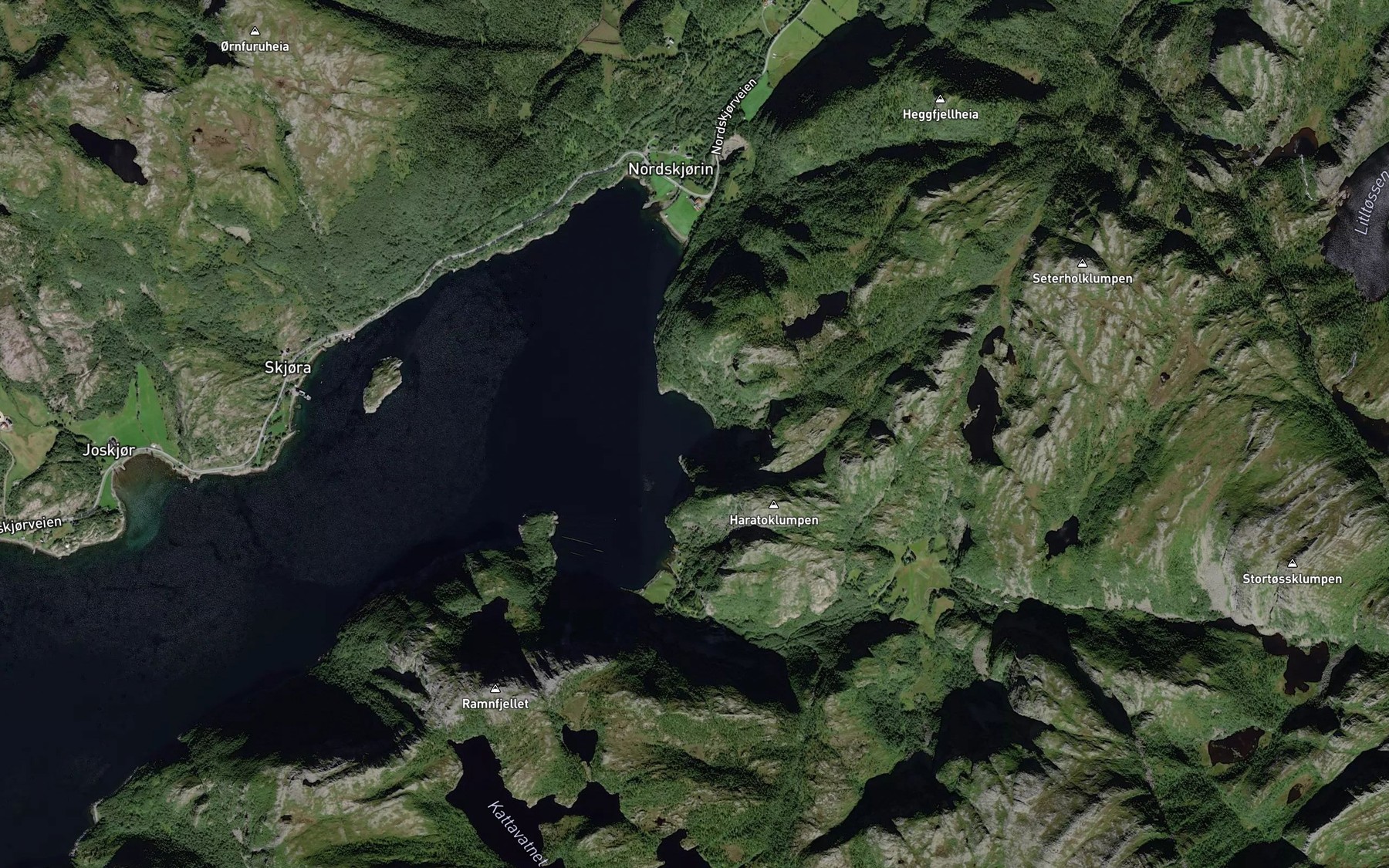 Satellite map of the Sjursvika