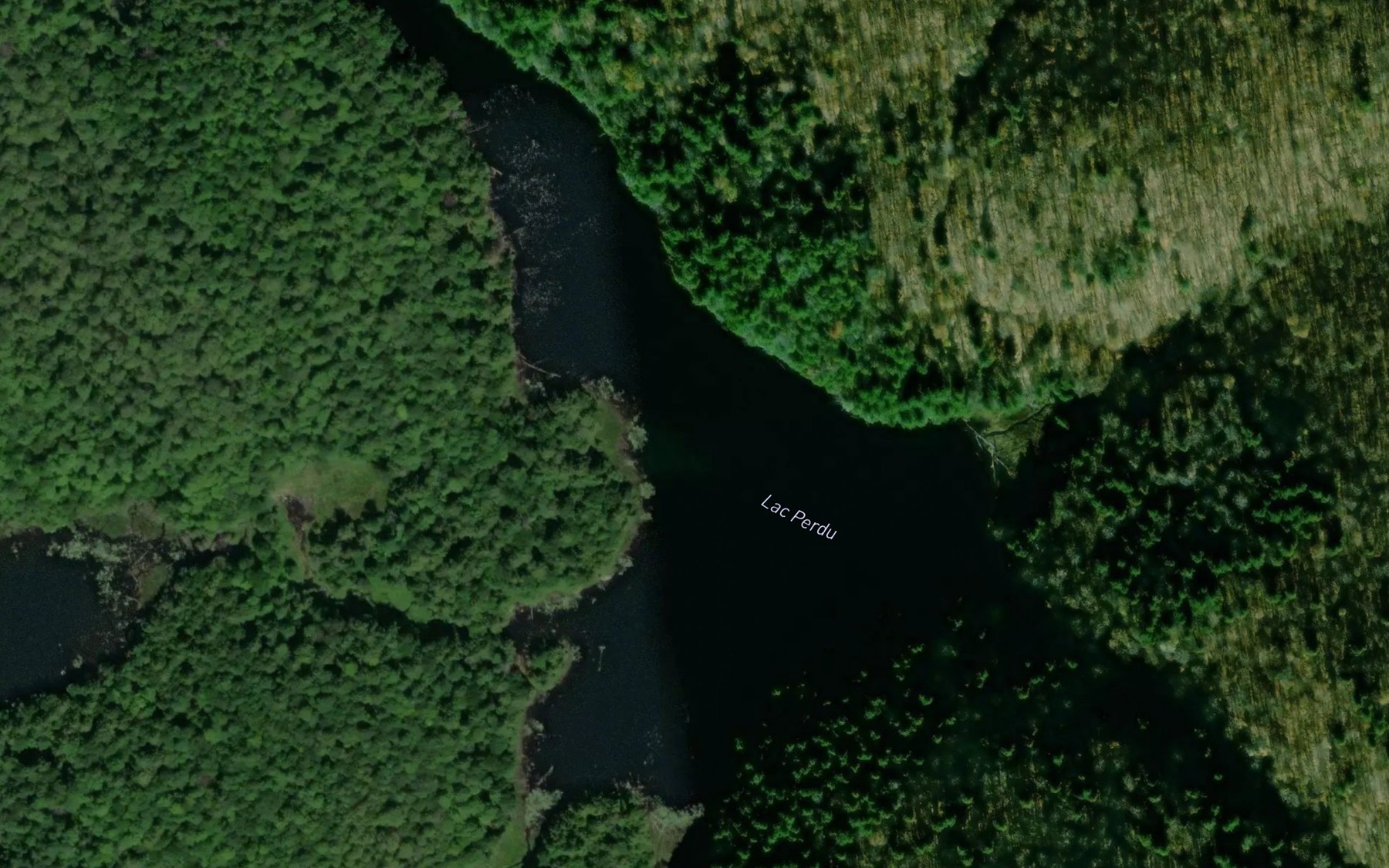 Satellite map of the Lac Perdu