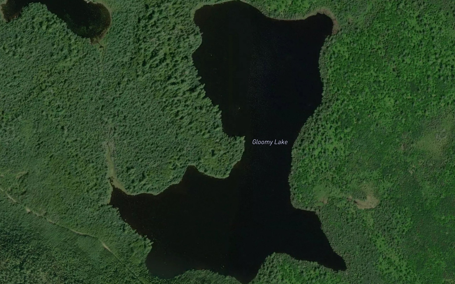 Satellite map of the Gloomy Lake