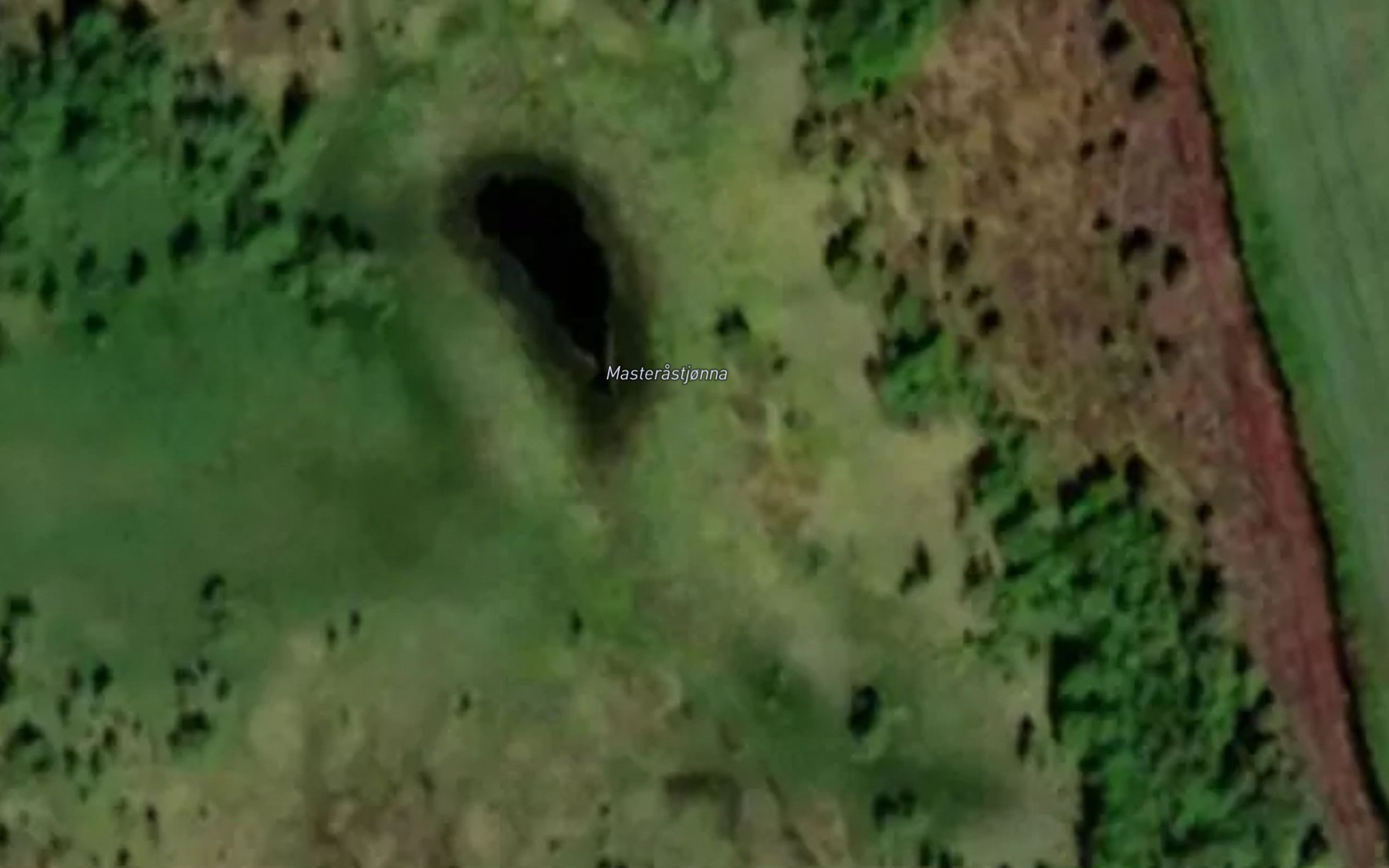 Satellite map of the Masterastjorna