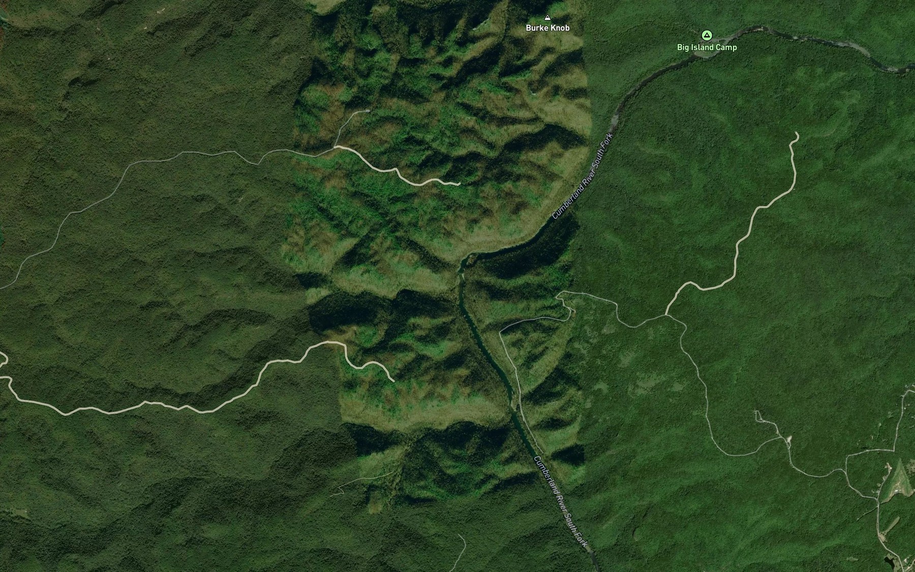 Satellite map of the Parch Corn Creek