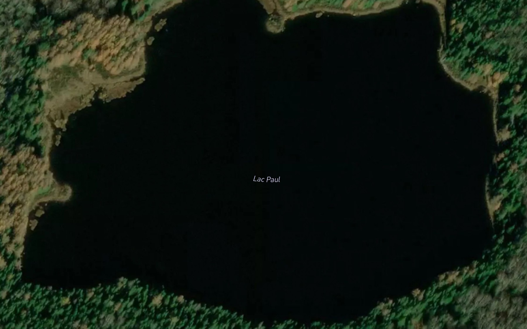 Satellite map of the Lac Paul