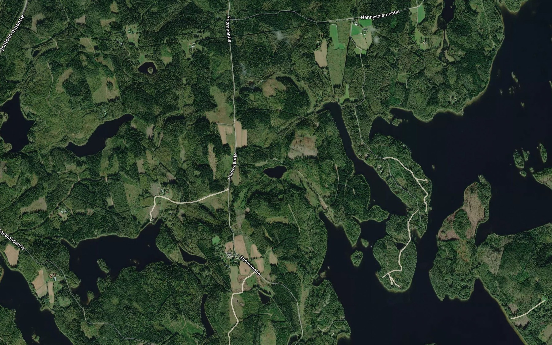 Satellite map of the Mustalampi
