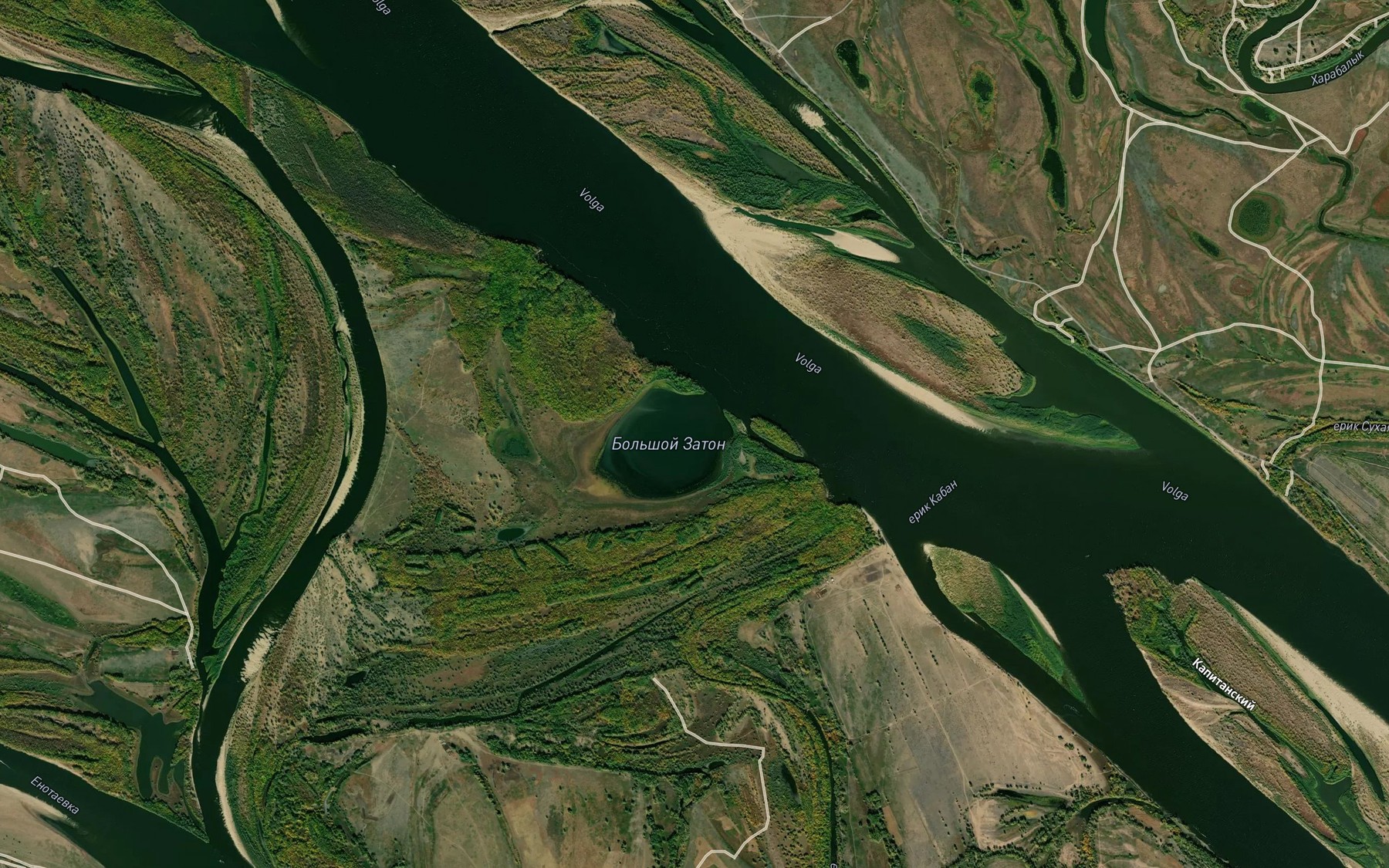 Satellite map of the Ozero Bol'shoy Zaton