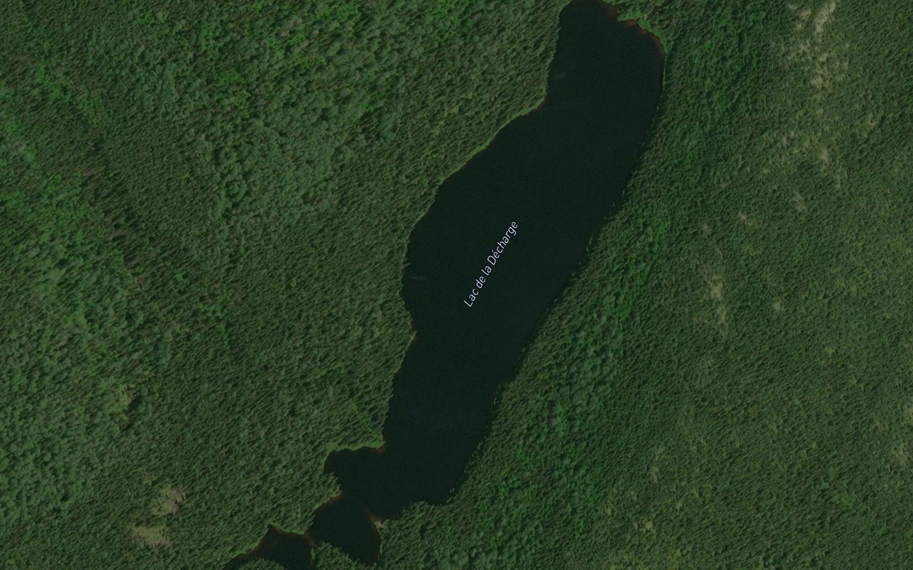 Satellite map of the Lac de la Decharge