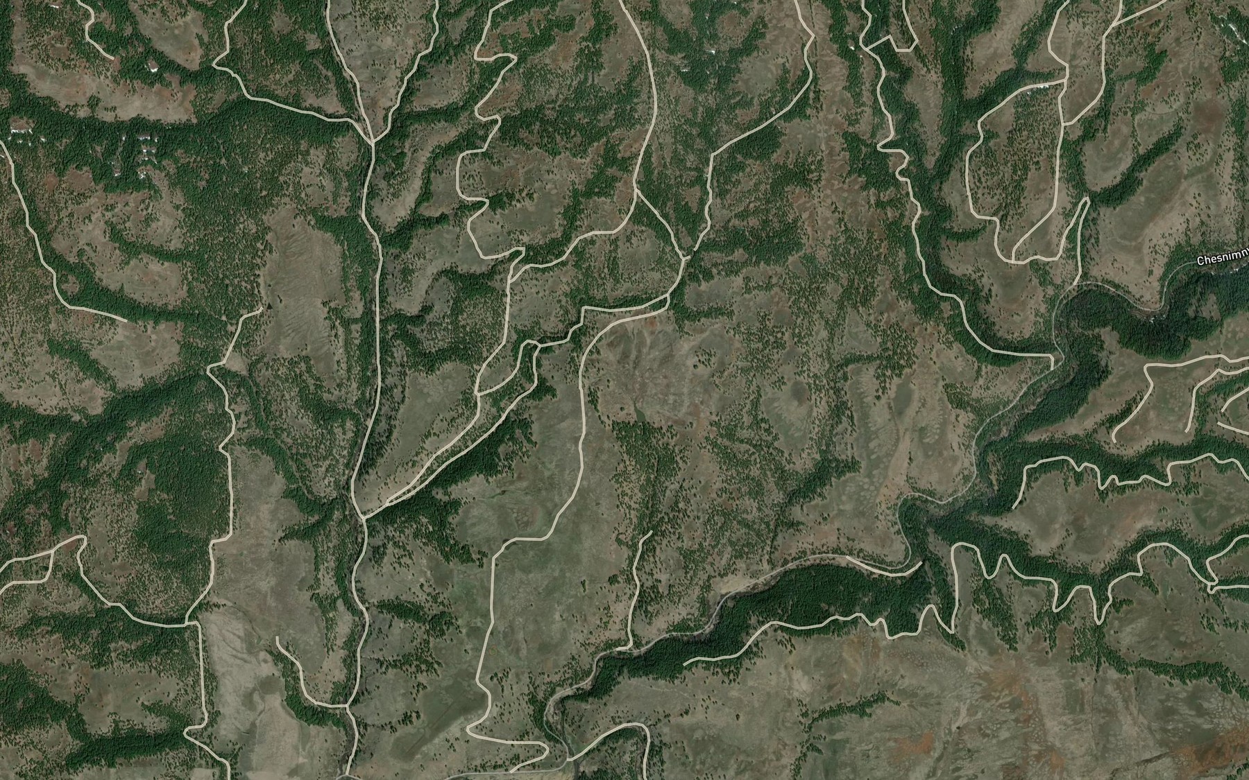 Satellite map of the McCarty Spring