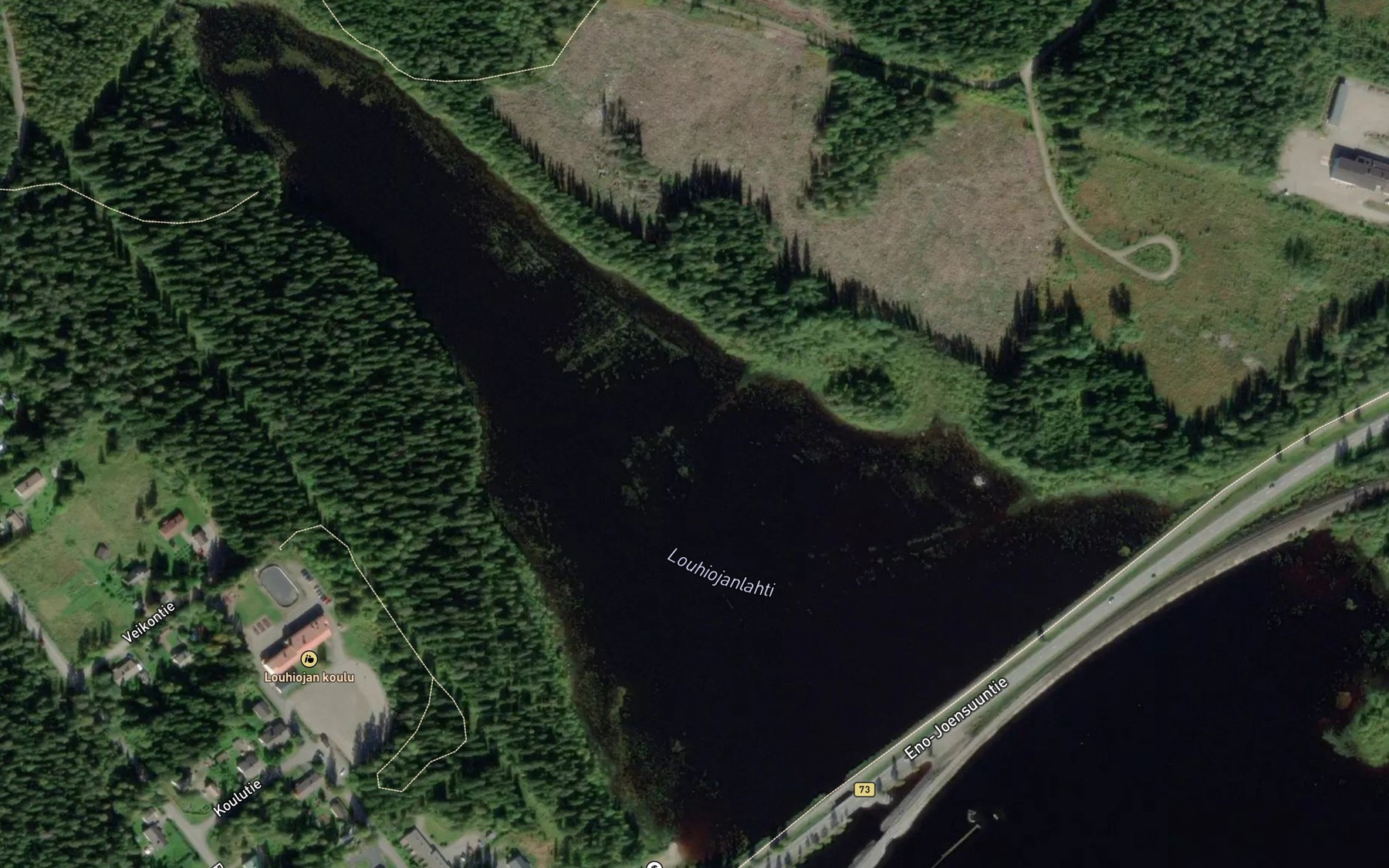 Satellite map of the Louhiojanlahti