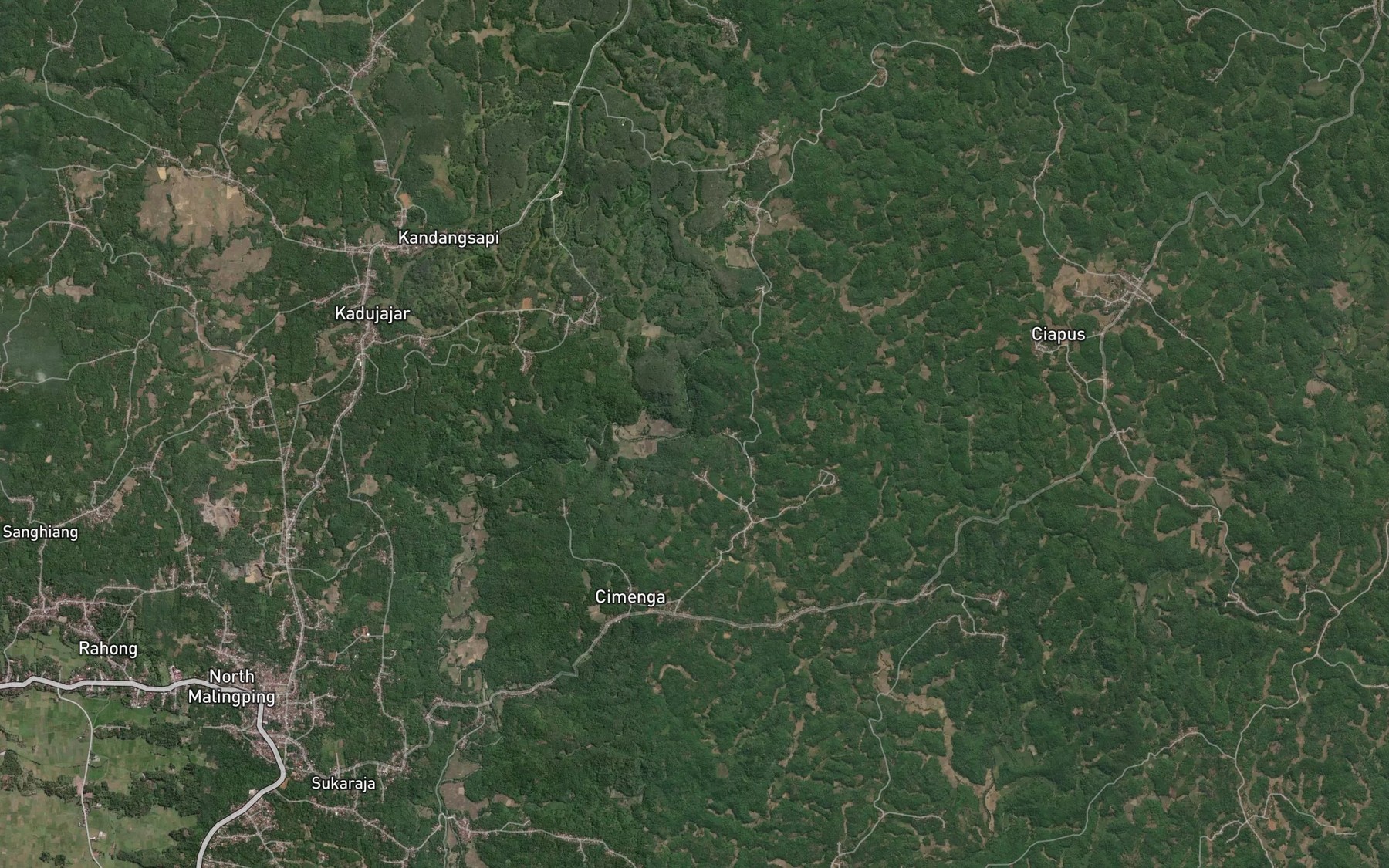 Satellite map of the Ci Menga