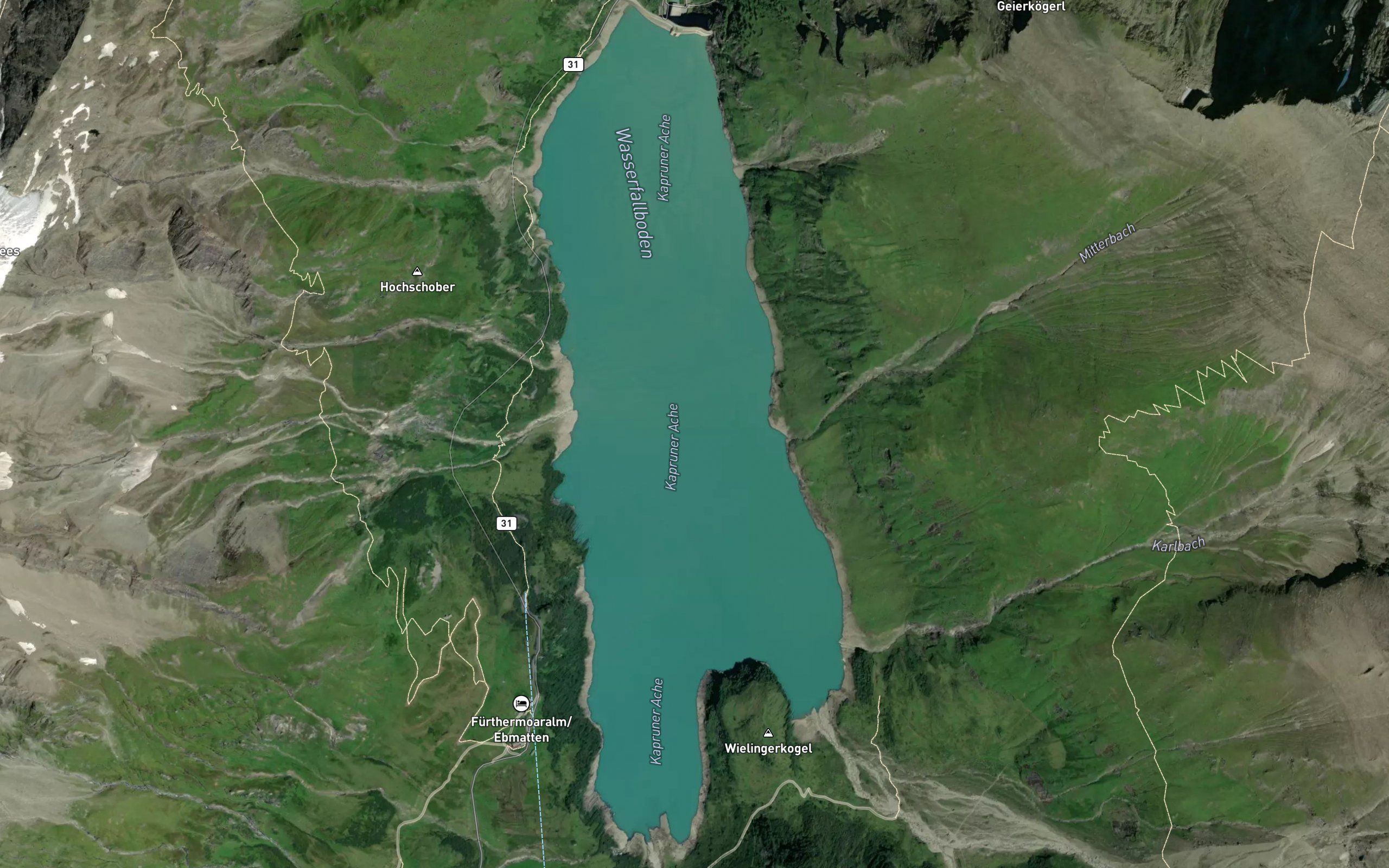Stausee Wasserfallboden