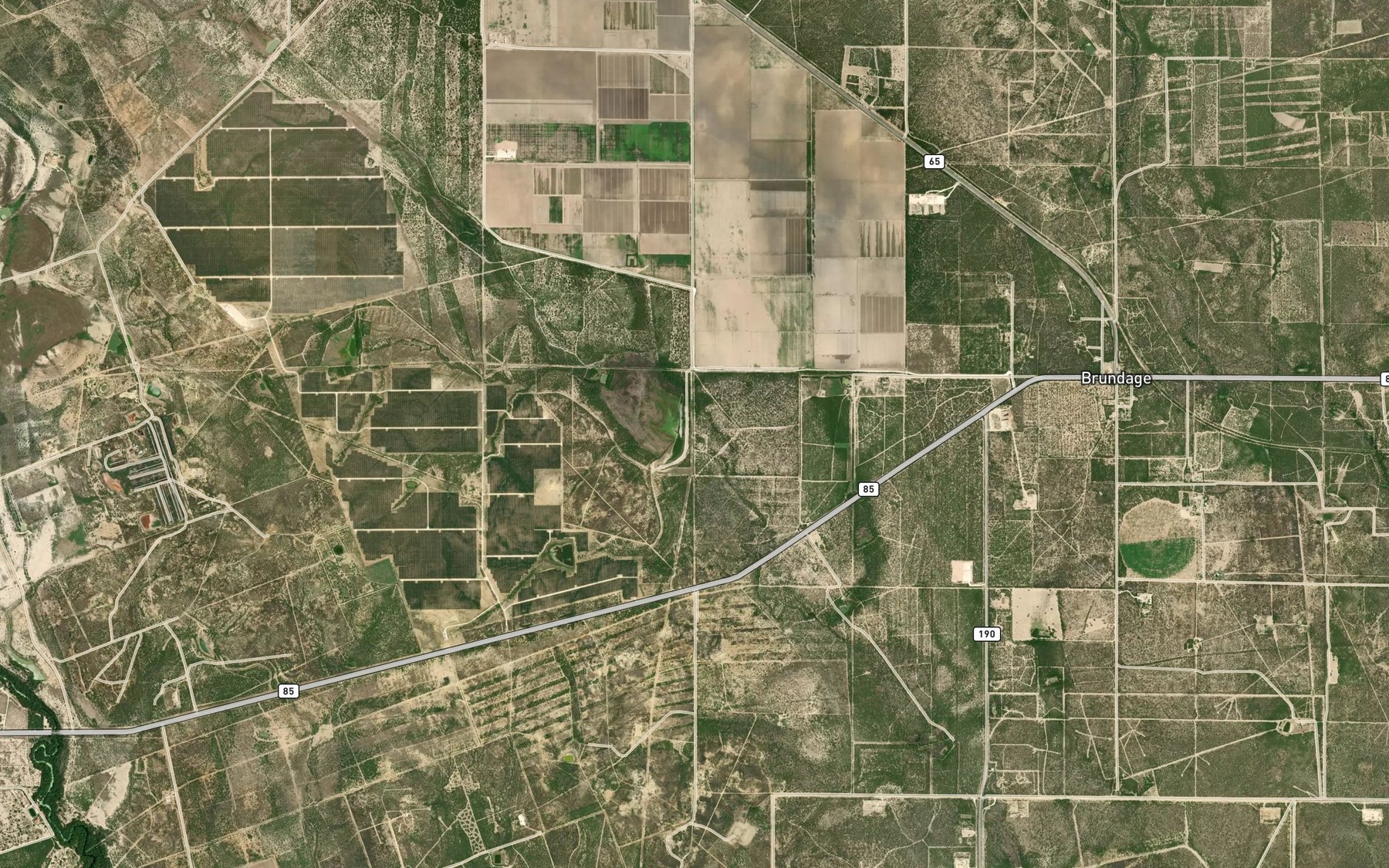 Satellite map of the Reynolds-Wilson Lake