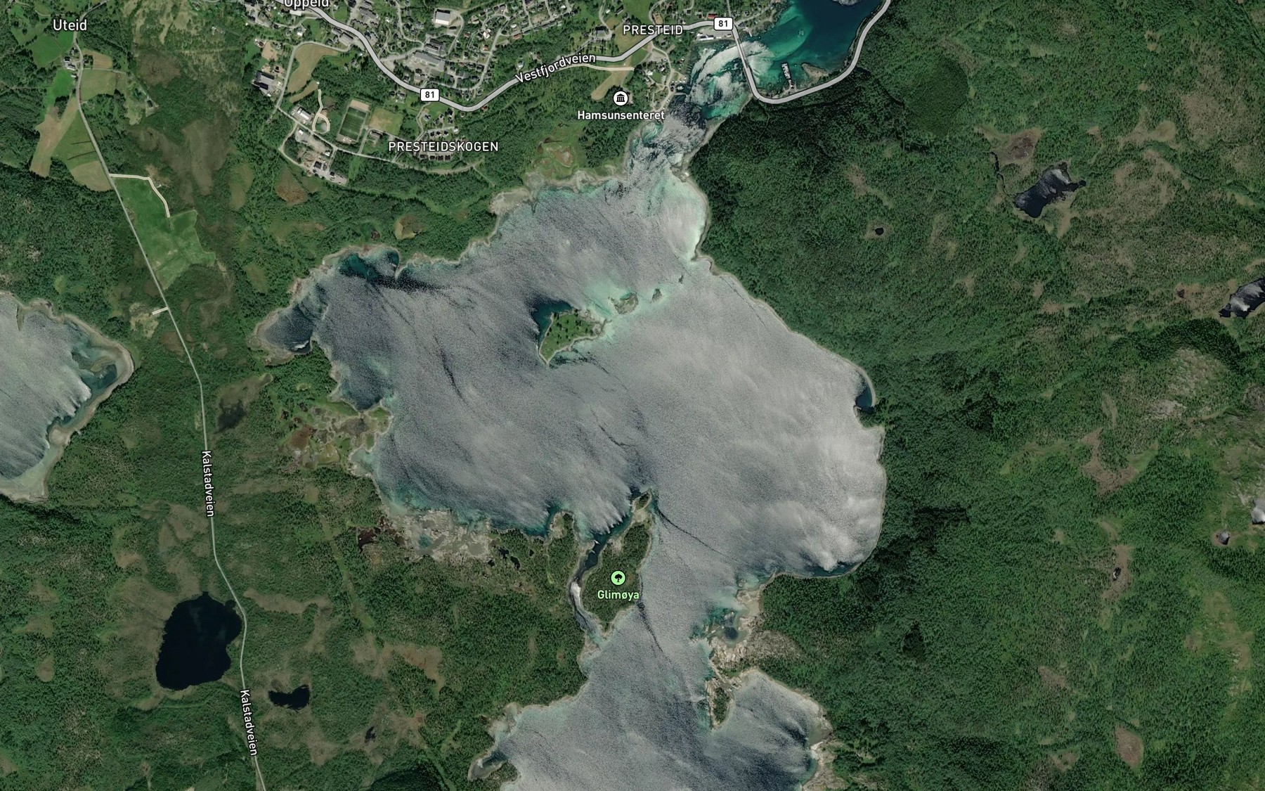 Satellite map of the Glimmen
