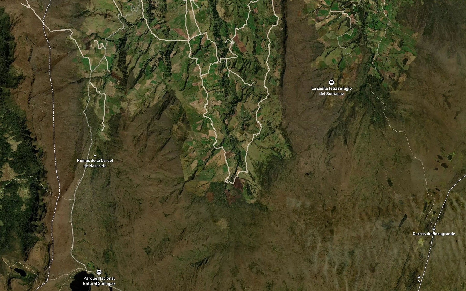 Satellite map of the Rio Mugioso