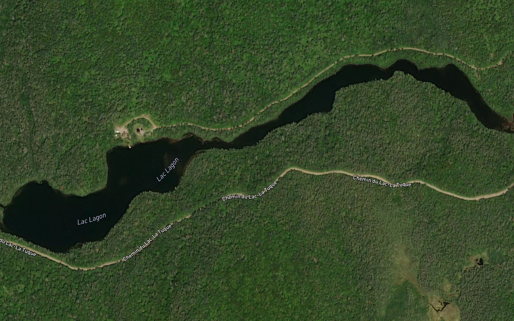 Satellite map of the Lac Lagon
