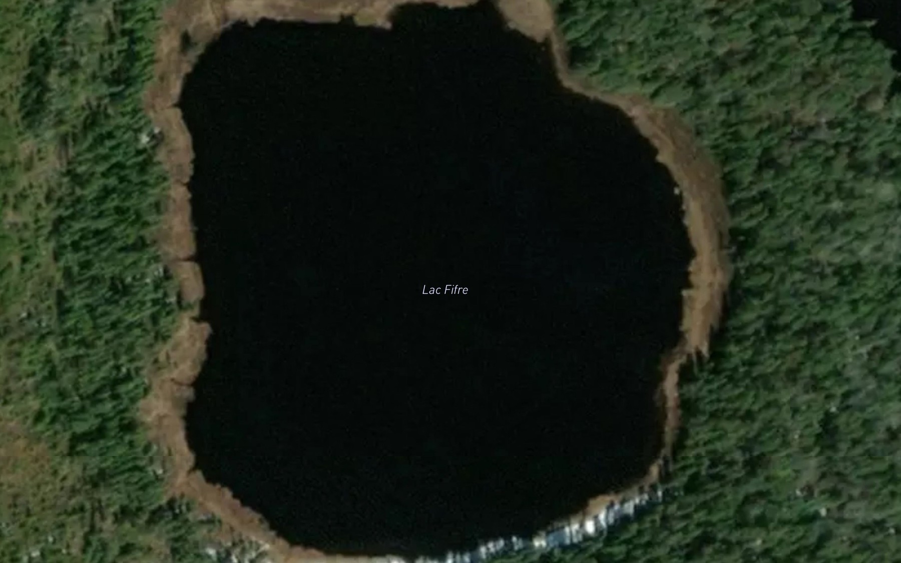 Satellite map of the Lac Fifre