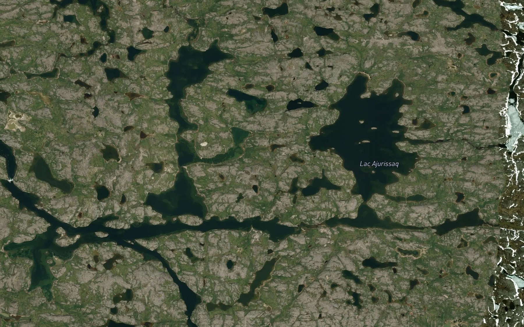 Satellite map of the Lac Ajurissaq