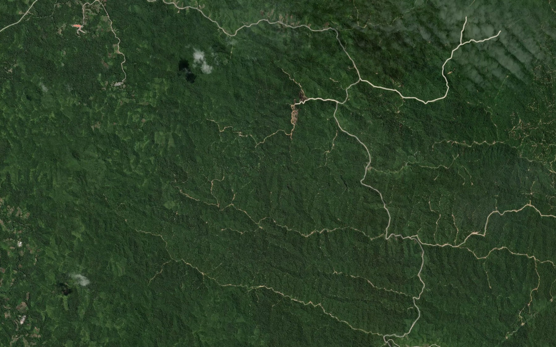 Satellite map of the Sungai Karagak