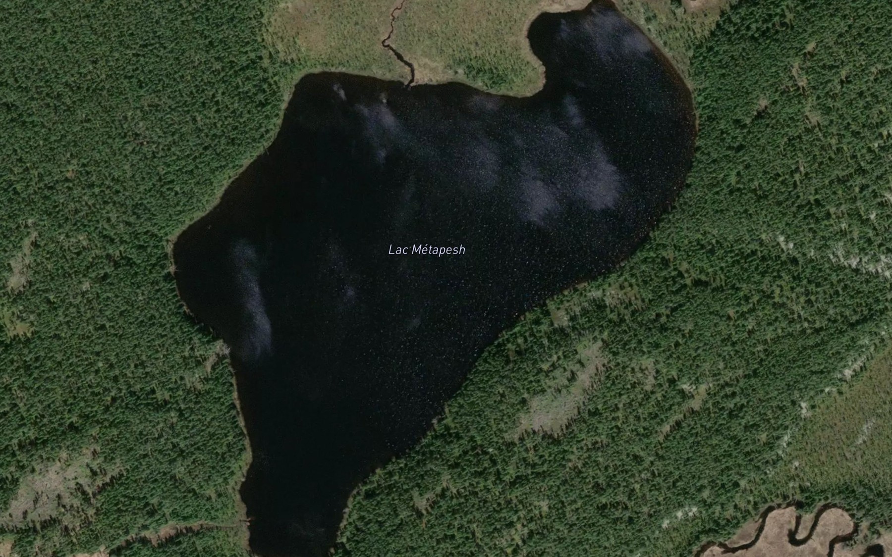 Satellite map of the Lac Metapesh