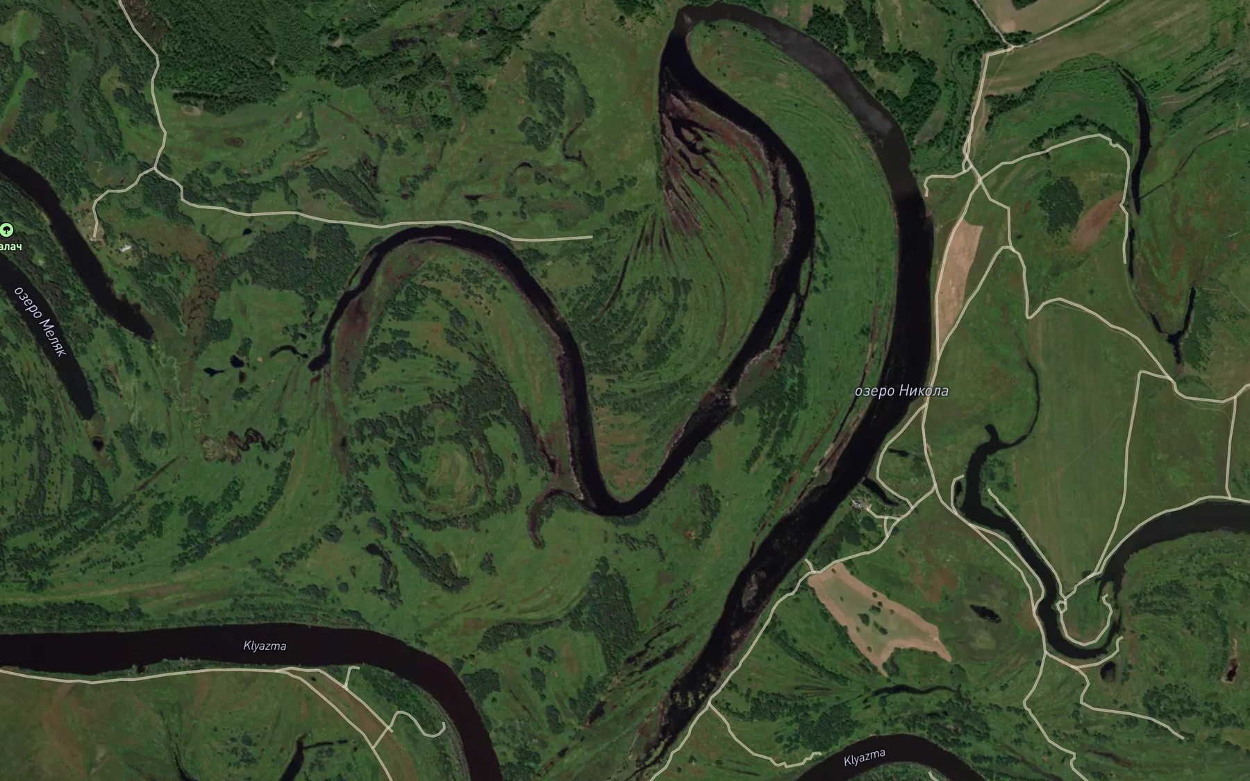 Satellite map of the Ozero Nikola