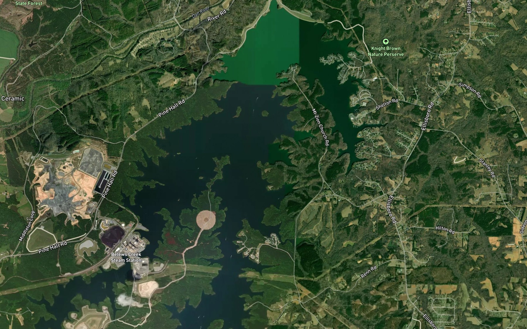 Satellite map of the Spot 5