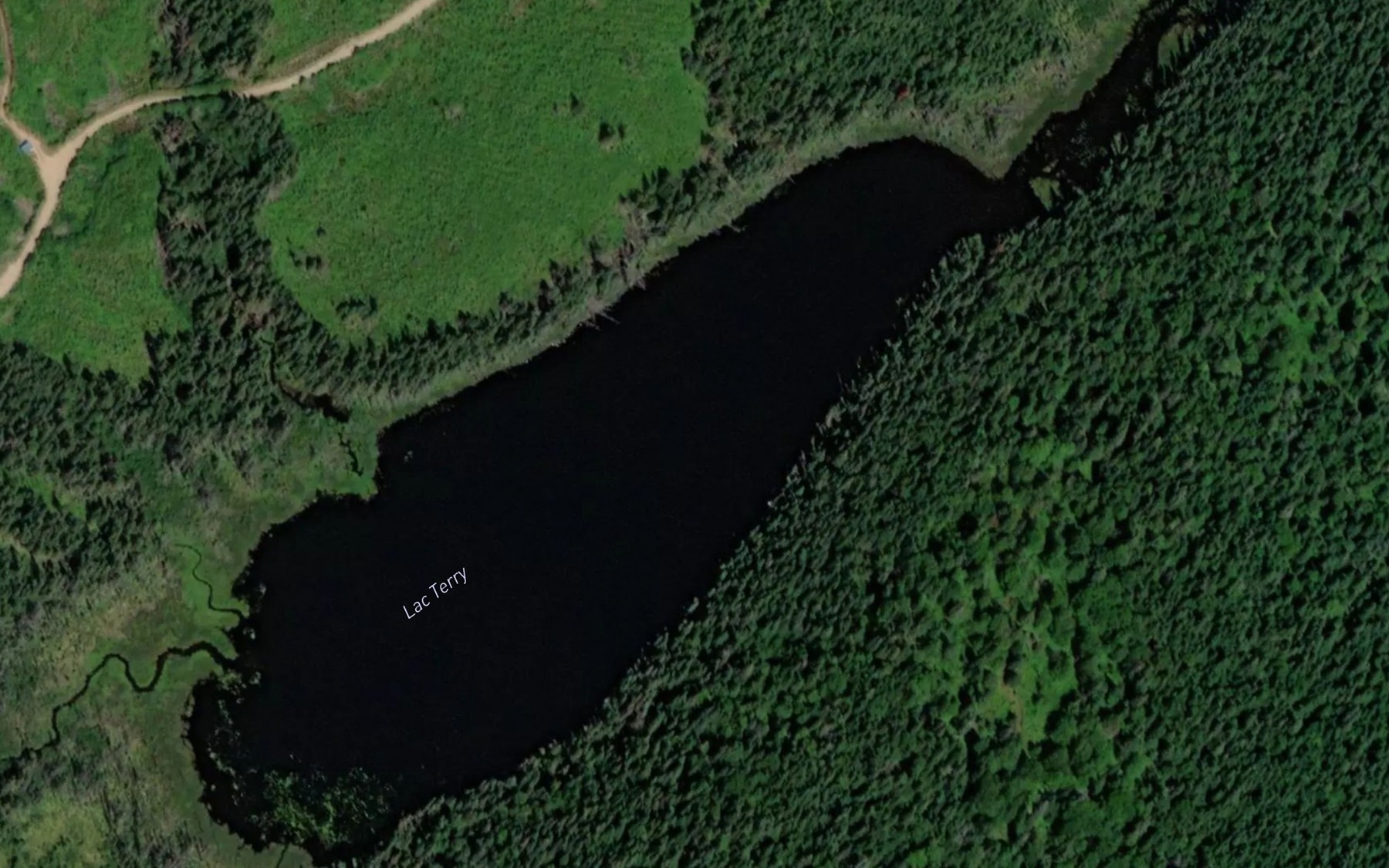 Satellite map of the Lac Terry