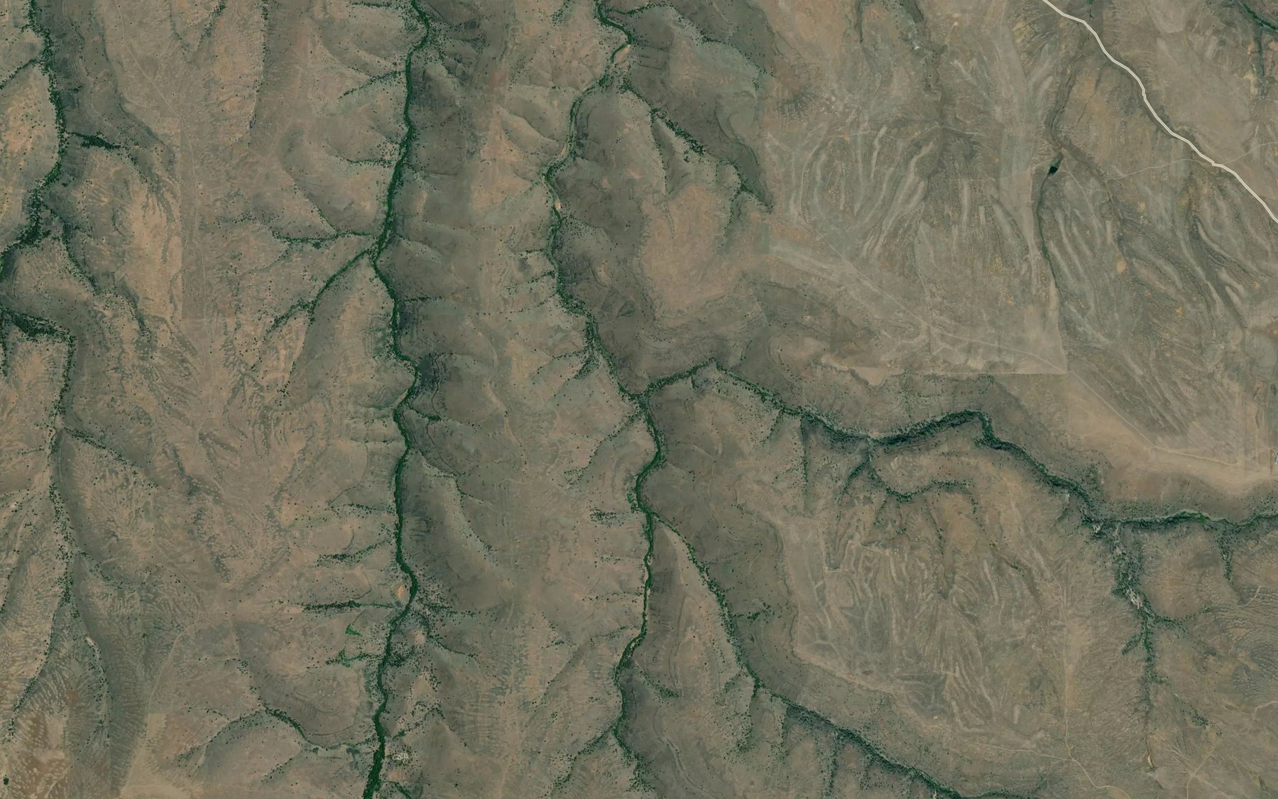 Satellite map of the Ochoco Gulch Creek