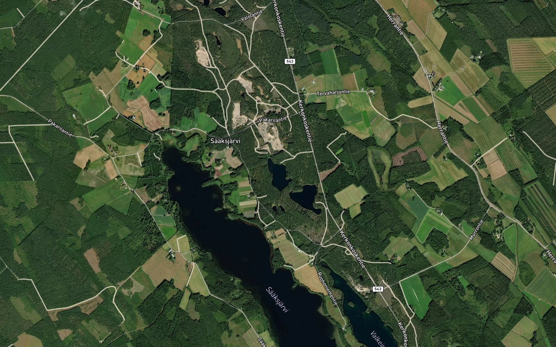 Satellite map of the Lauttalampi