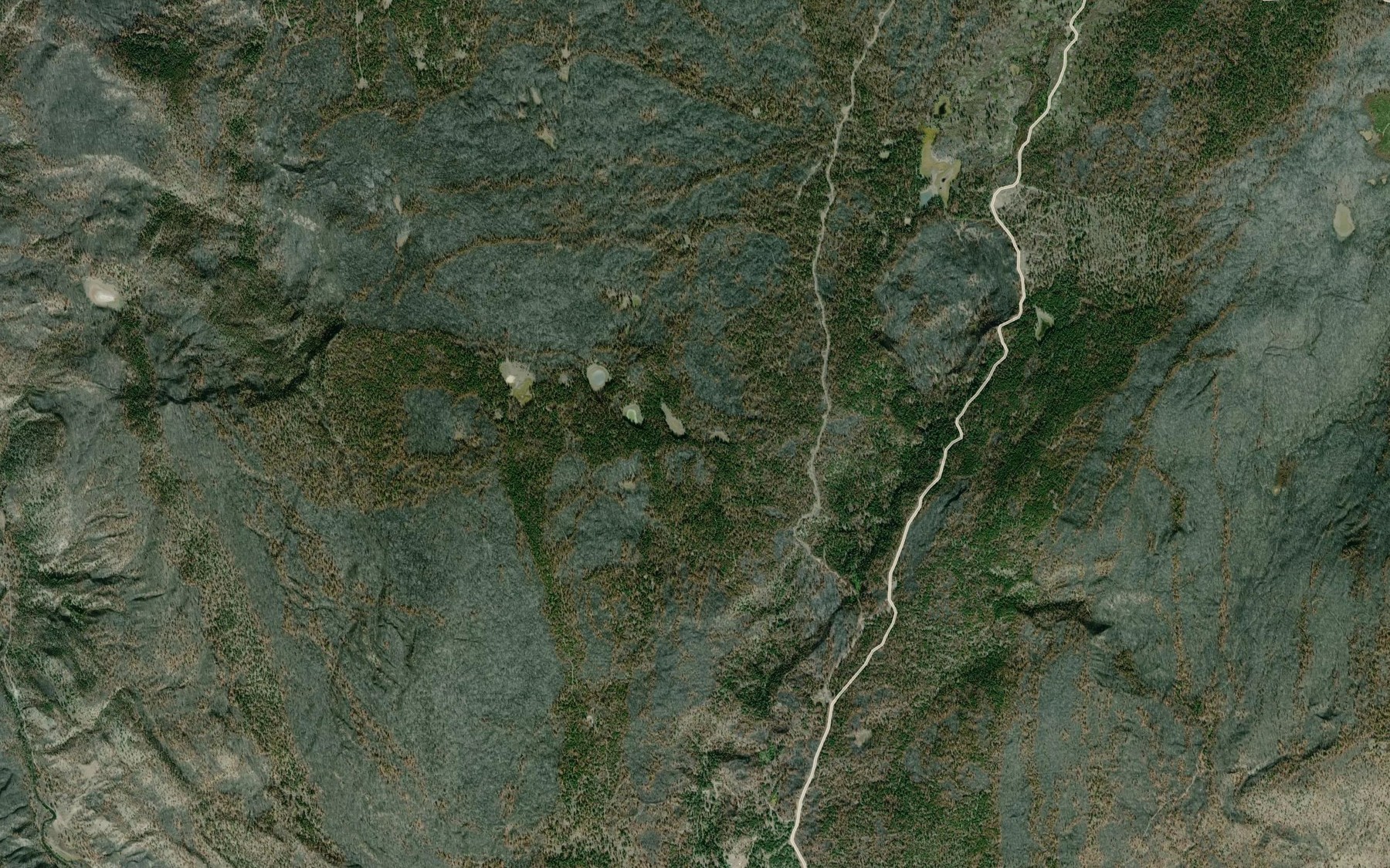 Satellite map of the Wohlleben Lakes
