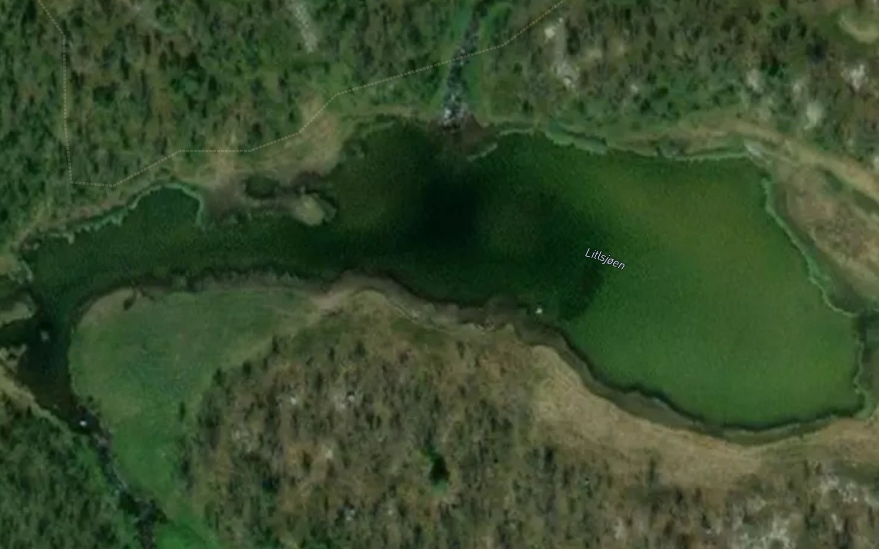 Satellite map of the Litlsjoen