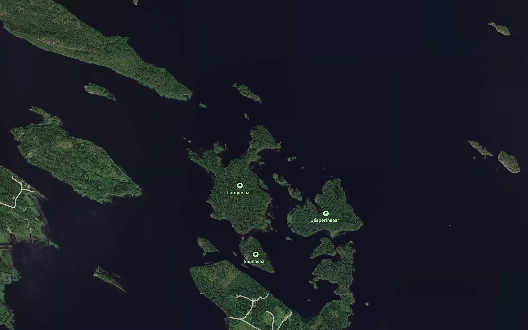 Satellite map of the Poytakankaanlahti